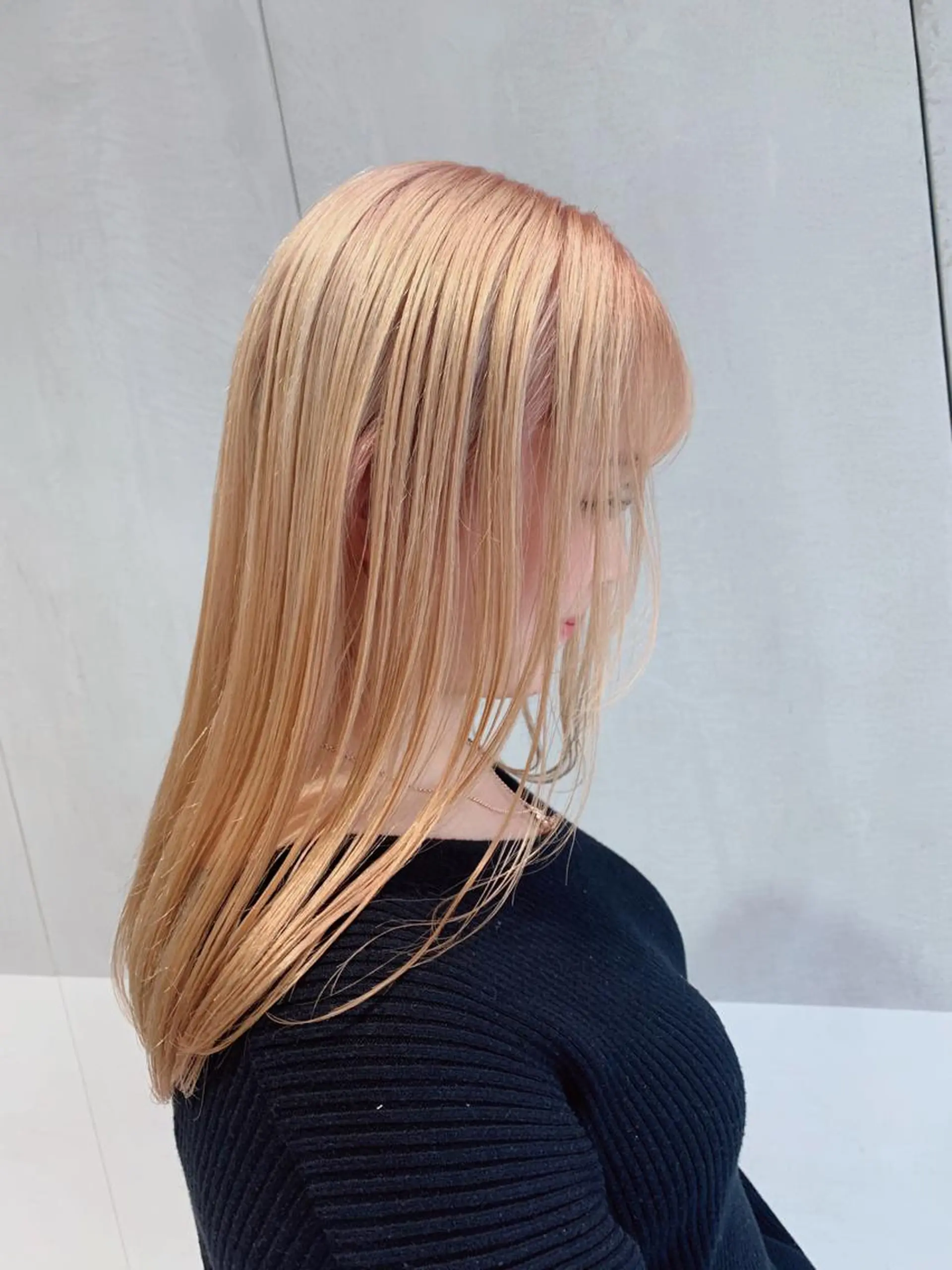 セミロング ヘアカラー トリートメント ヘッドスパ ヘアセット オリーブ カラー✨有坂映哉のヘアスタイル