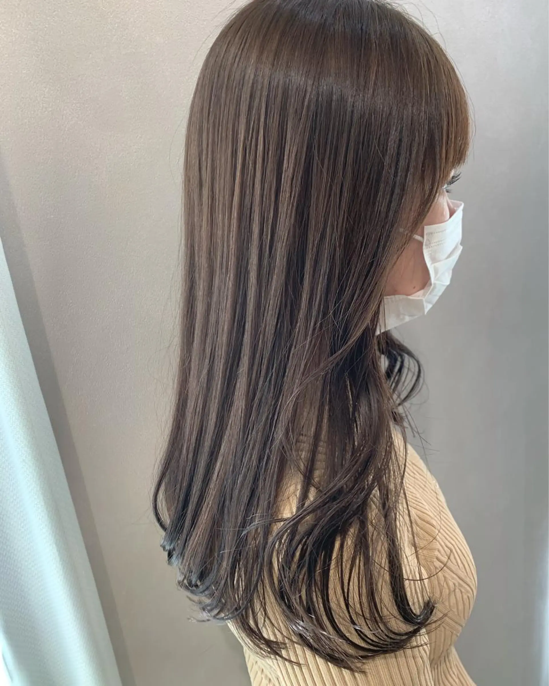 ロング カラー ケアカラー グレージュ カット ヘアカラー トリートメント hub hair レイヤー/透明感のヘアスタイル
