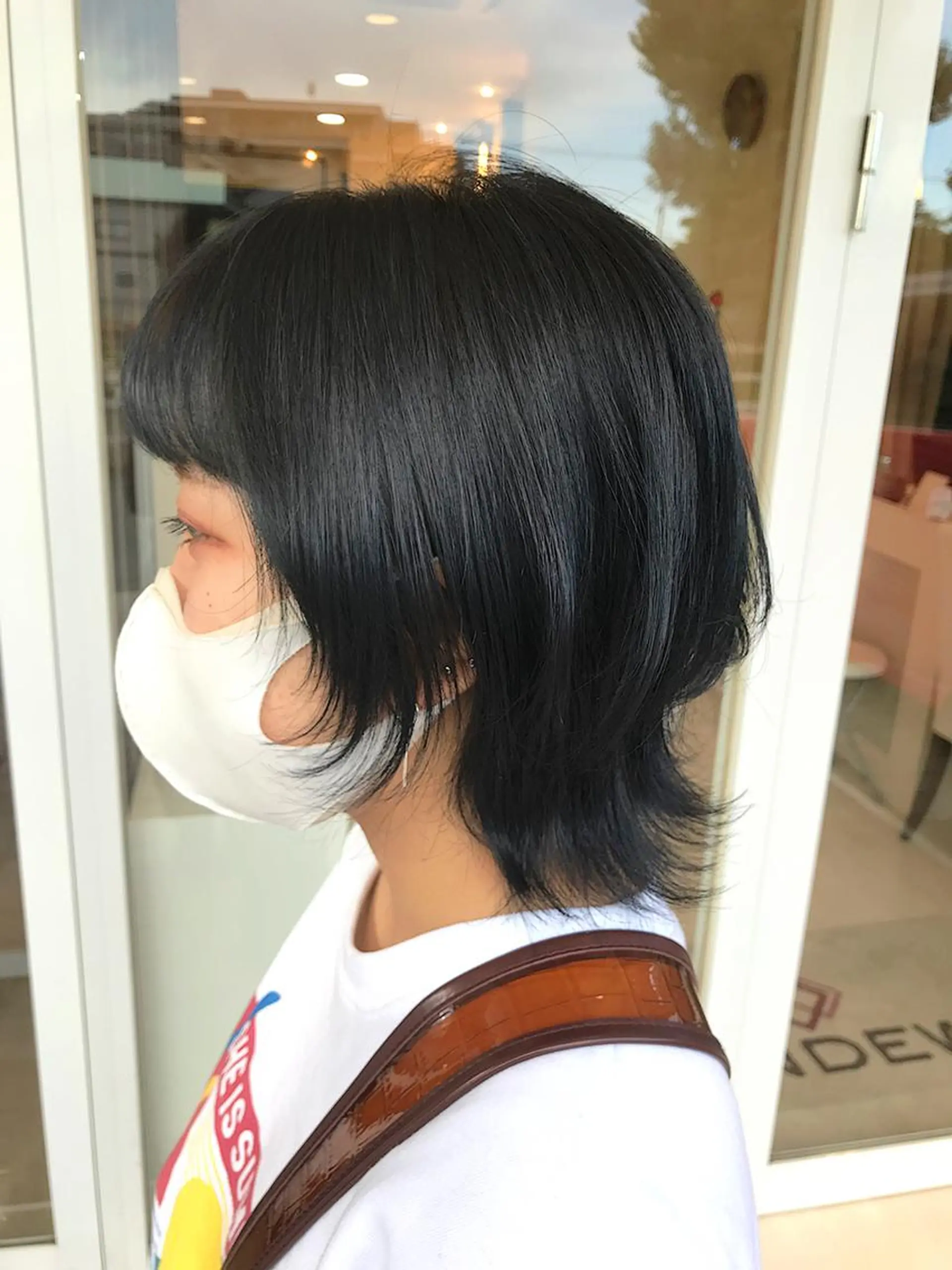 ショート カラー ブリーチ ネイビーカラー ウルフカット カット ヘアカラー 武田 清久のヘアスタイル