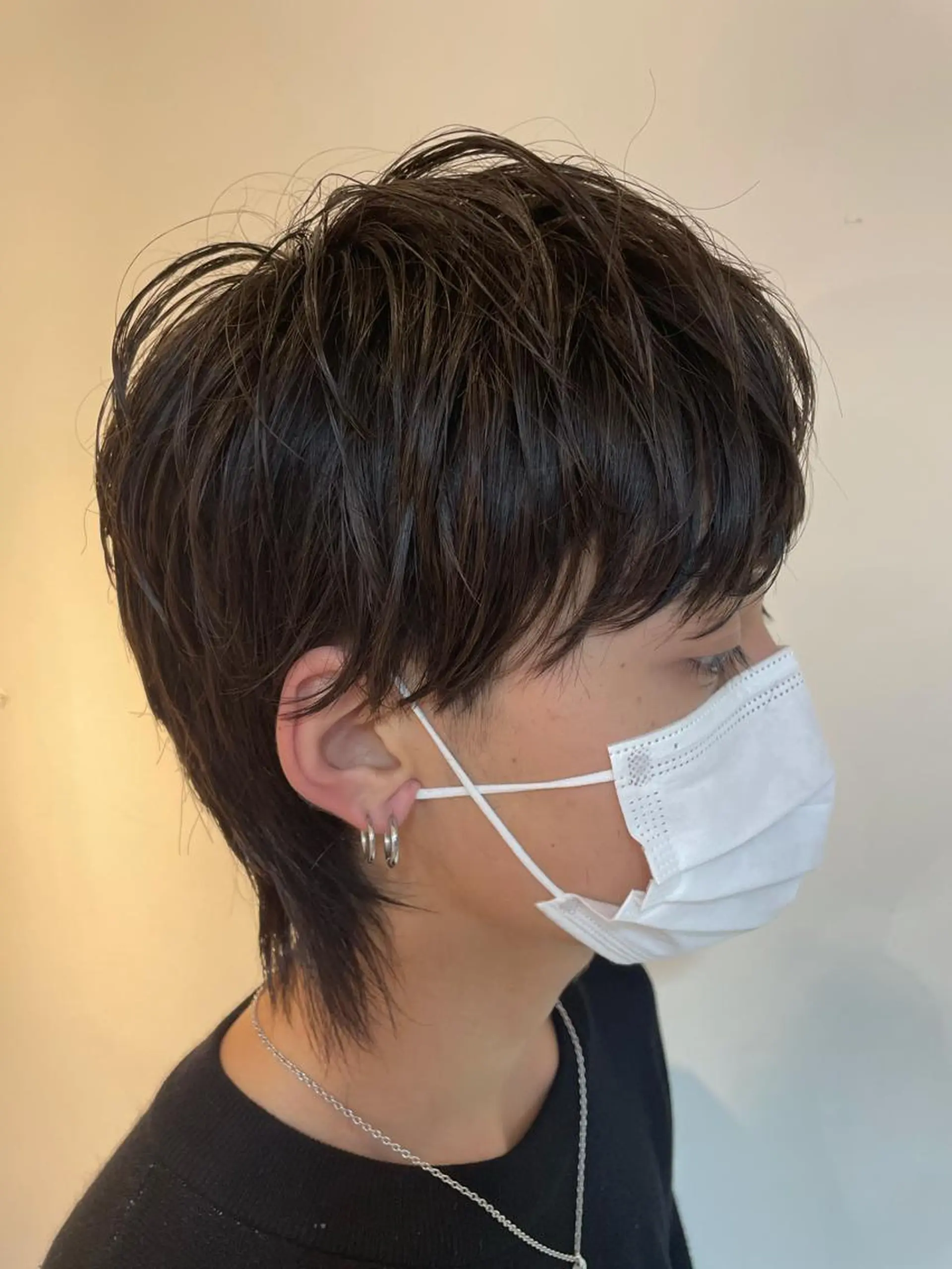 ミディアム メンズ メンズウルフカット ウルフカット 辻堂メンズ特化 YU-YAのヘアスタイル