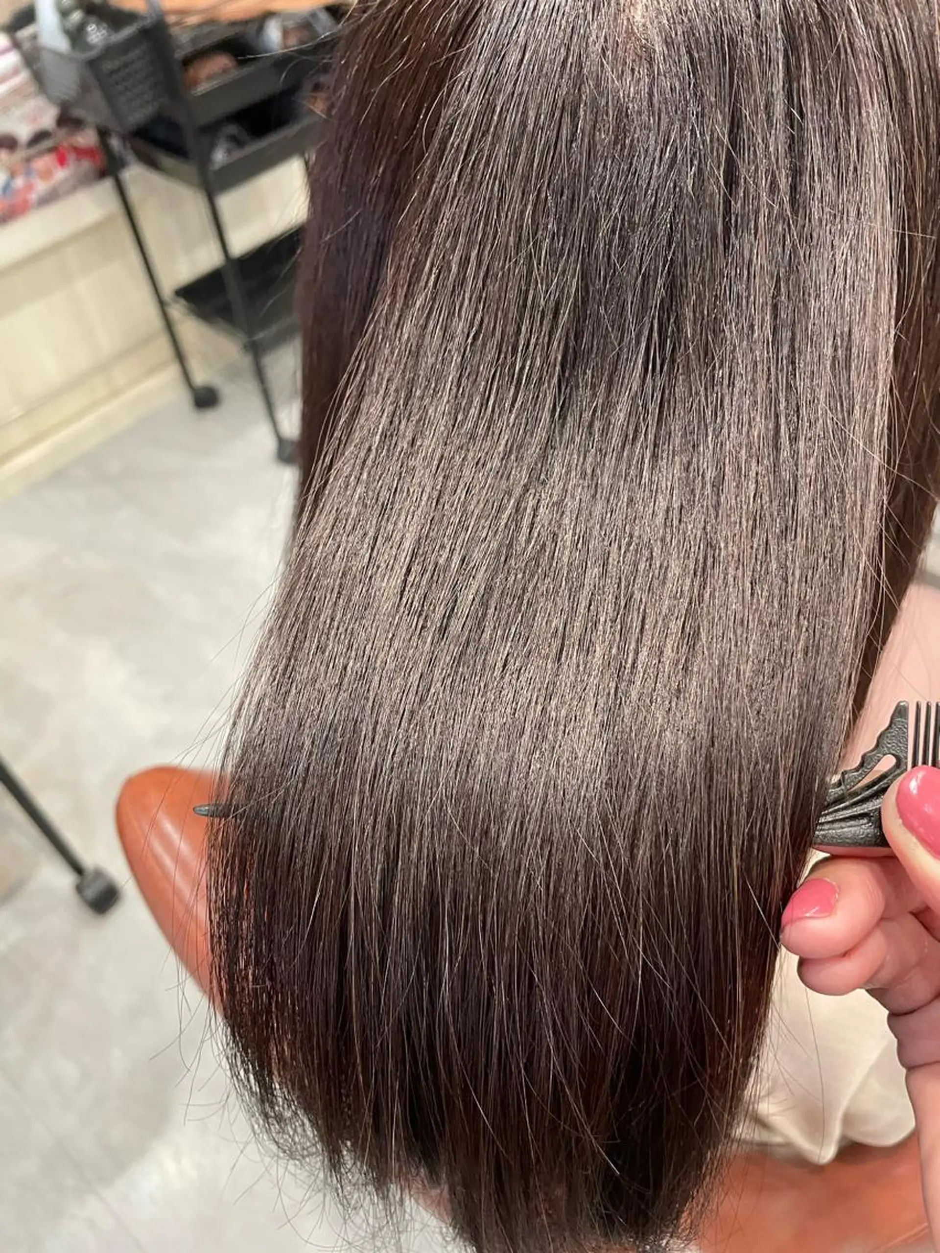 セミロング ヘアカラー 永田 まどかのヘアスタイル