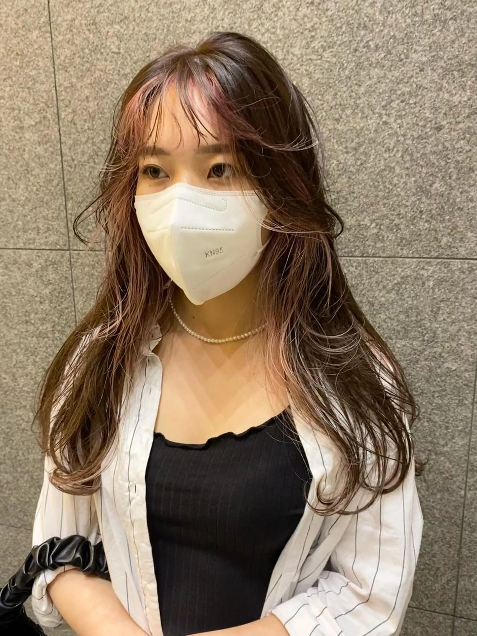 ロング デザインカラー/ボブ ブリーチカラー/ユリのヘアスタイル