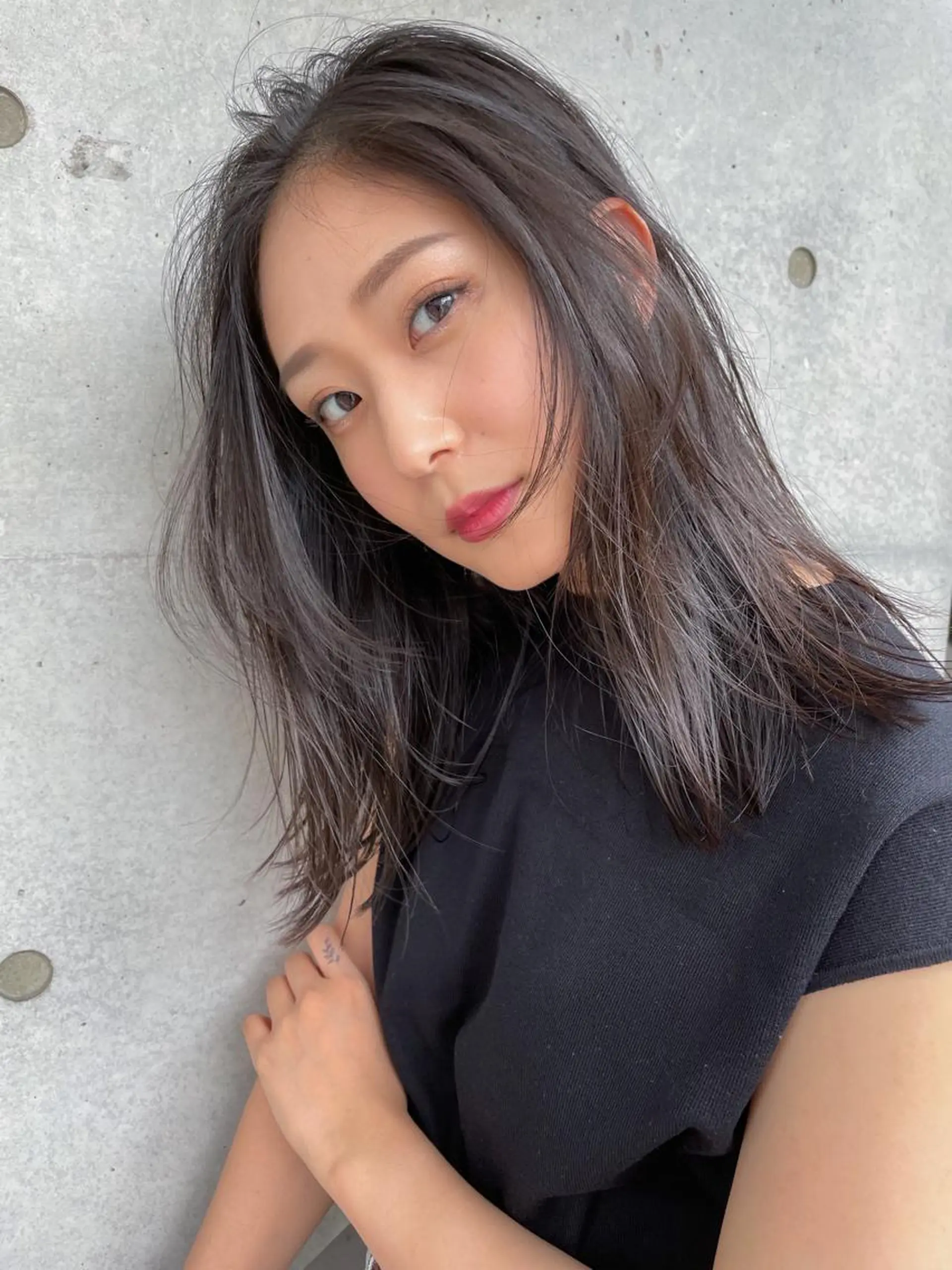 セミロング トリートメント nessヤマサキ リュウタのヘアスタイル