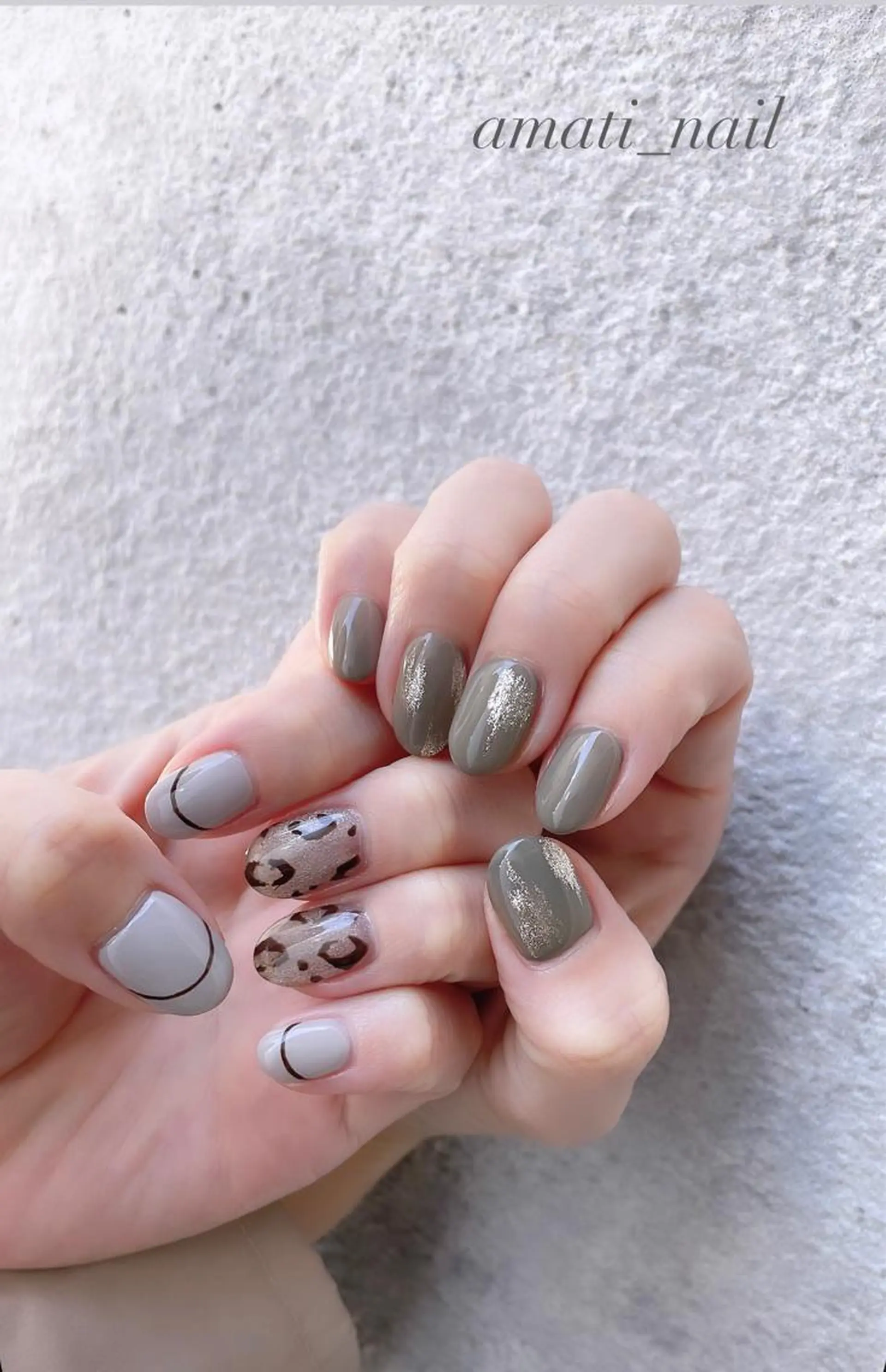 ネイル アニマル柄 マグネットネイル ミラーネイル ニュアンスネイル ワンカラーネイル ハンドネイル amati_nail TAKAKOのネイルデザイン