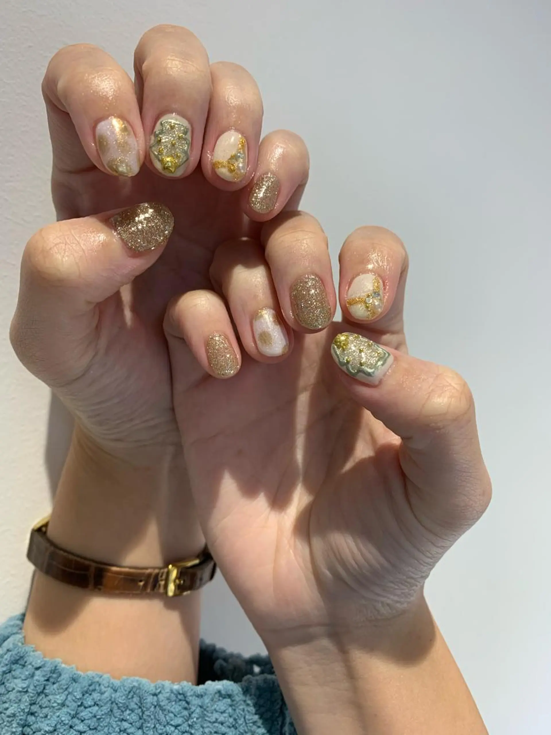 ネイル 持ち込み 冬ネイル クリスマス マキノ ユイのネイルデザイン