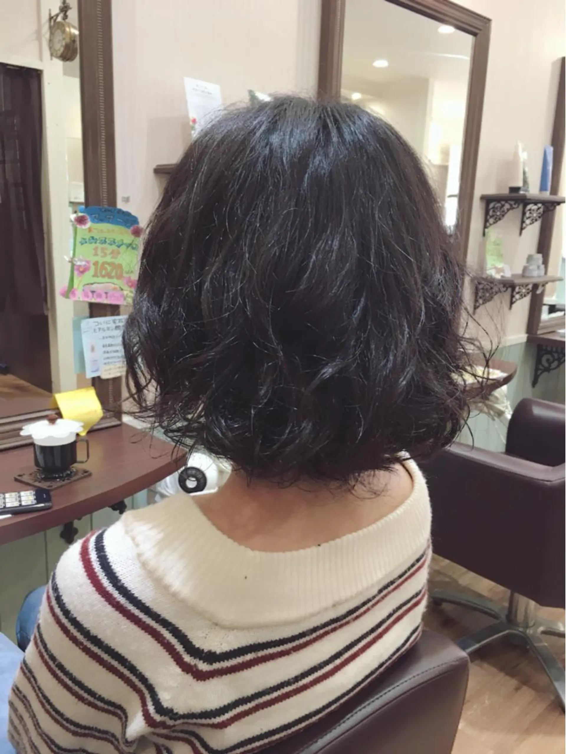 ショート パーマ ボブ デジタルパーマ ビーズアモール 豊田店のヘアスタイル
