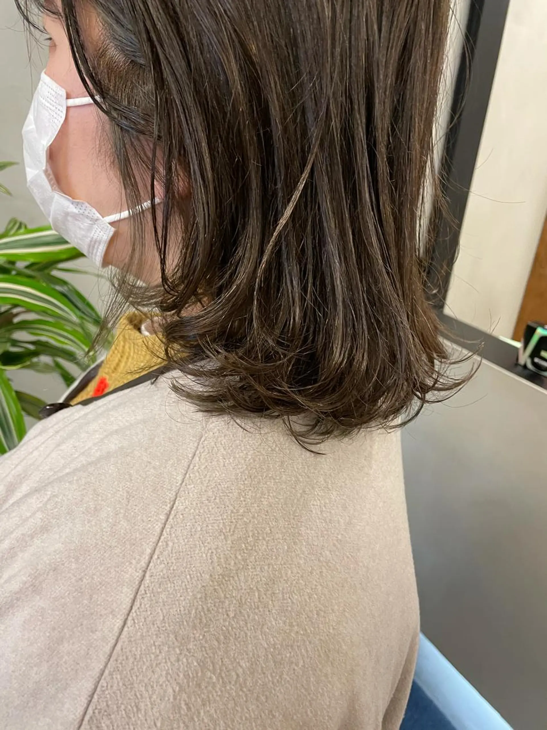 ミディアム カラー 透明感カラー カット ヘアカラー トリートメント tatsumi/ボブ ウルフ/レイヤーのヘアスタイル