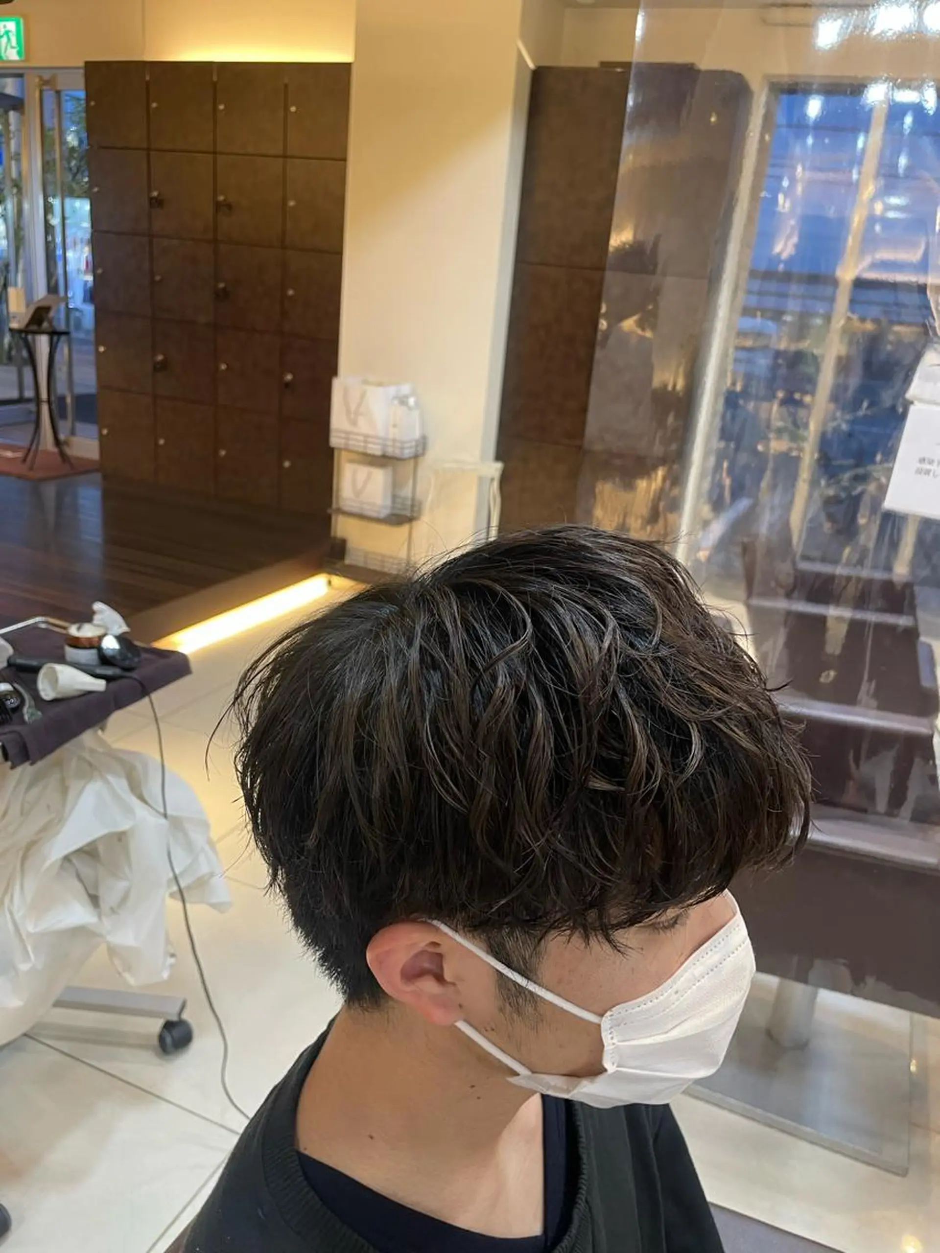 ショート メンズ 静岡/草薙パーマ メンズバレイヤージュのヘアスタイル