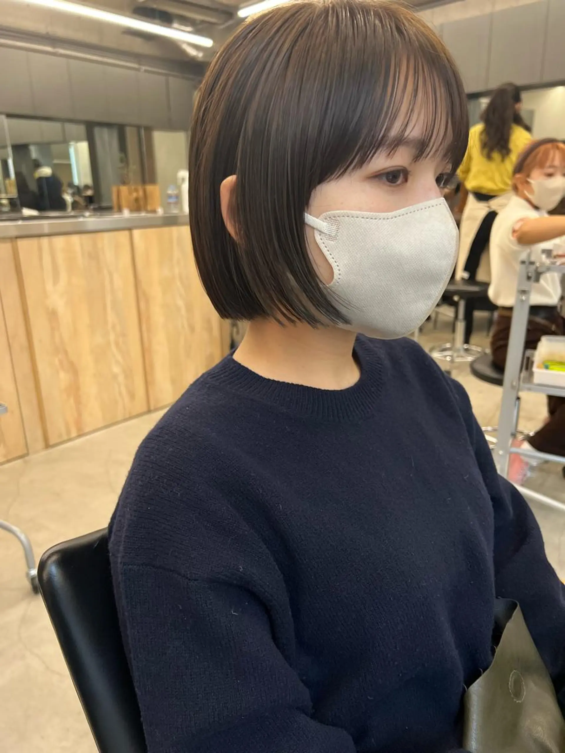 ショート カラー ボブ 顔周りカット カット ヘアカラー sakoda shunkiのヘアスタイル