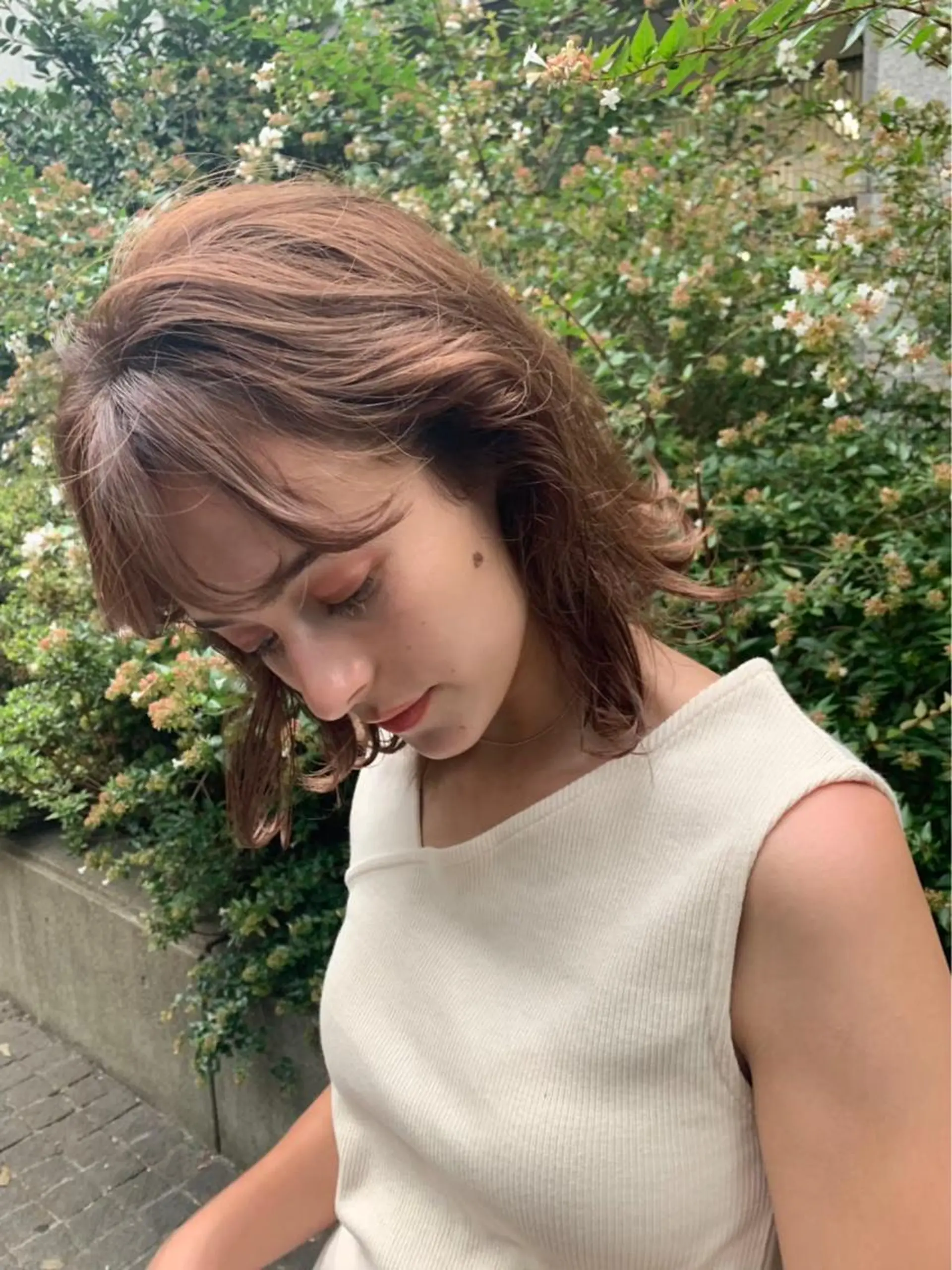 ミディアム カラー 韓国ヘア／レイヤー/ 🤍ayumuのヘアスタイル