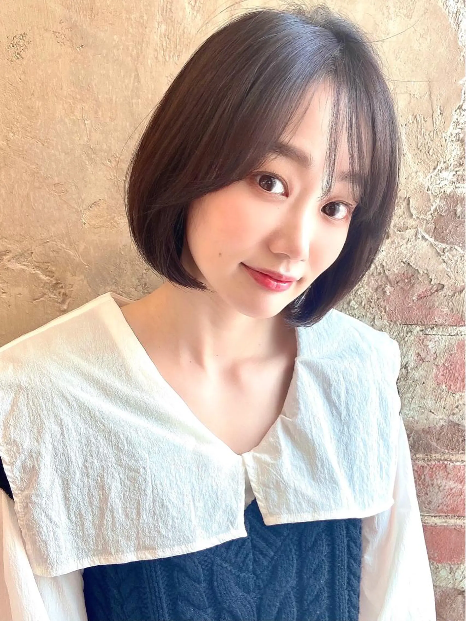 ミディアム カラー パーマ ヘアアレンジ ボブ 似合わせカット 🌈小顔似合わせ SHIHO🌈のヘアスタイル