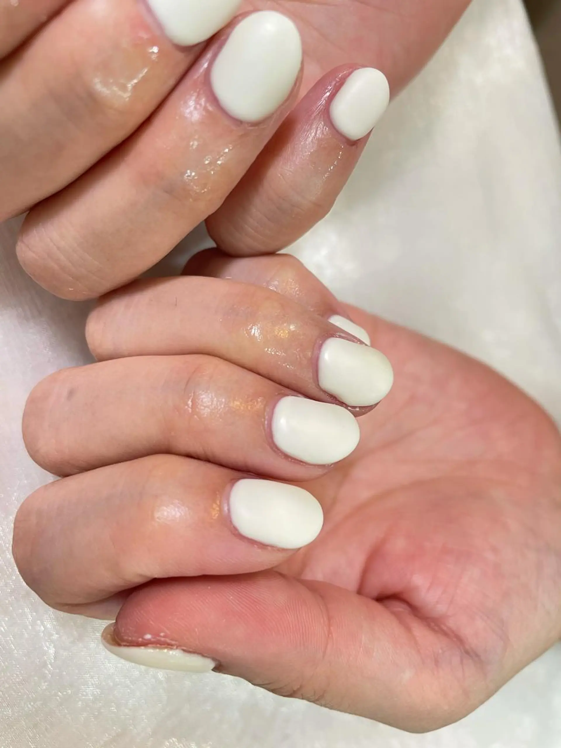 ネイル ハンドネイル ハンドケア はばすみれ🎀ﾈｲﾙ 光ﾌｪｲｼｬﾙ ﾍｱのネイルデザイン