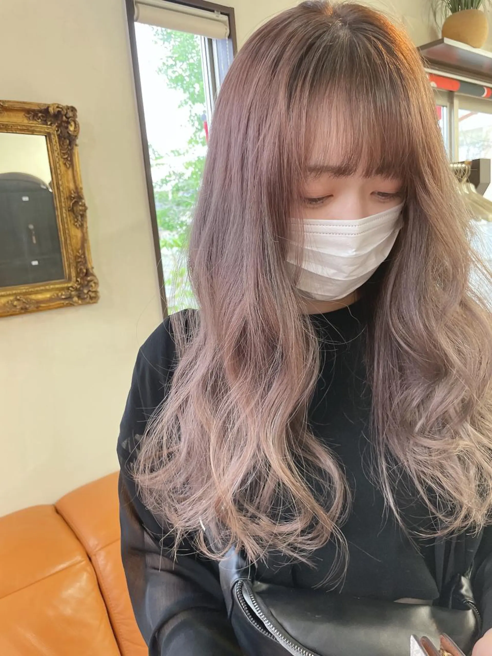 ロング カラー コレットヘアー 田中アヤノのヘアスタイル