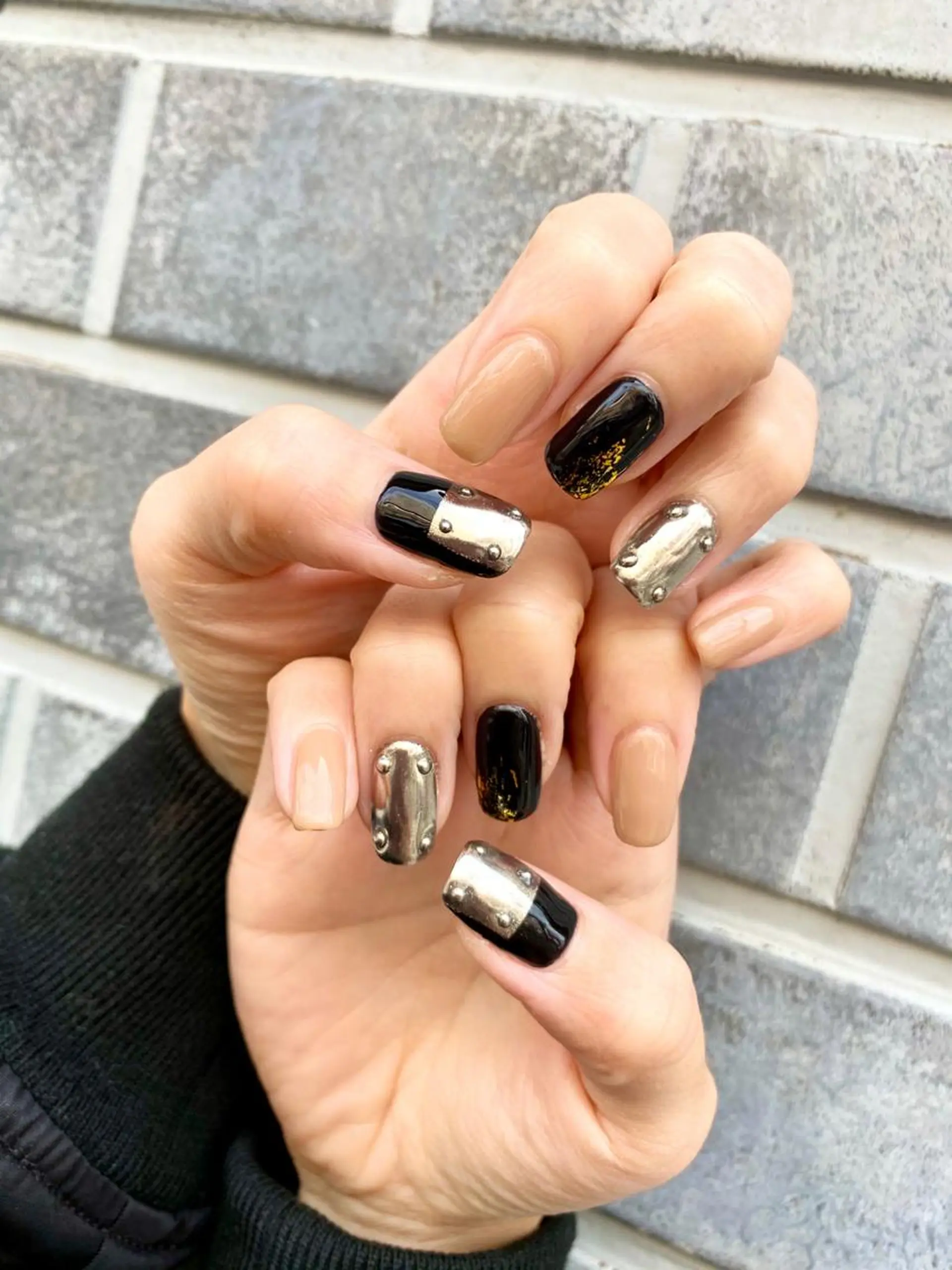 ネイル ミラーネイル 持ち込み ハンドネイル フジタ エリカのネイルデザイン