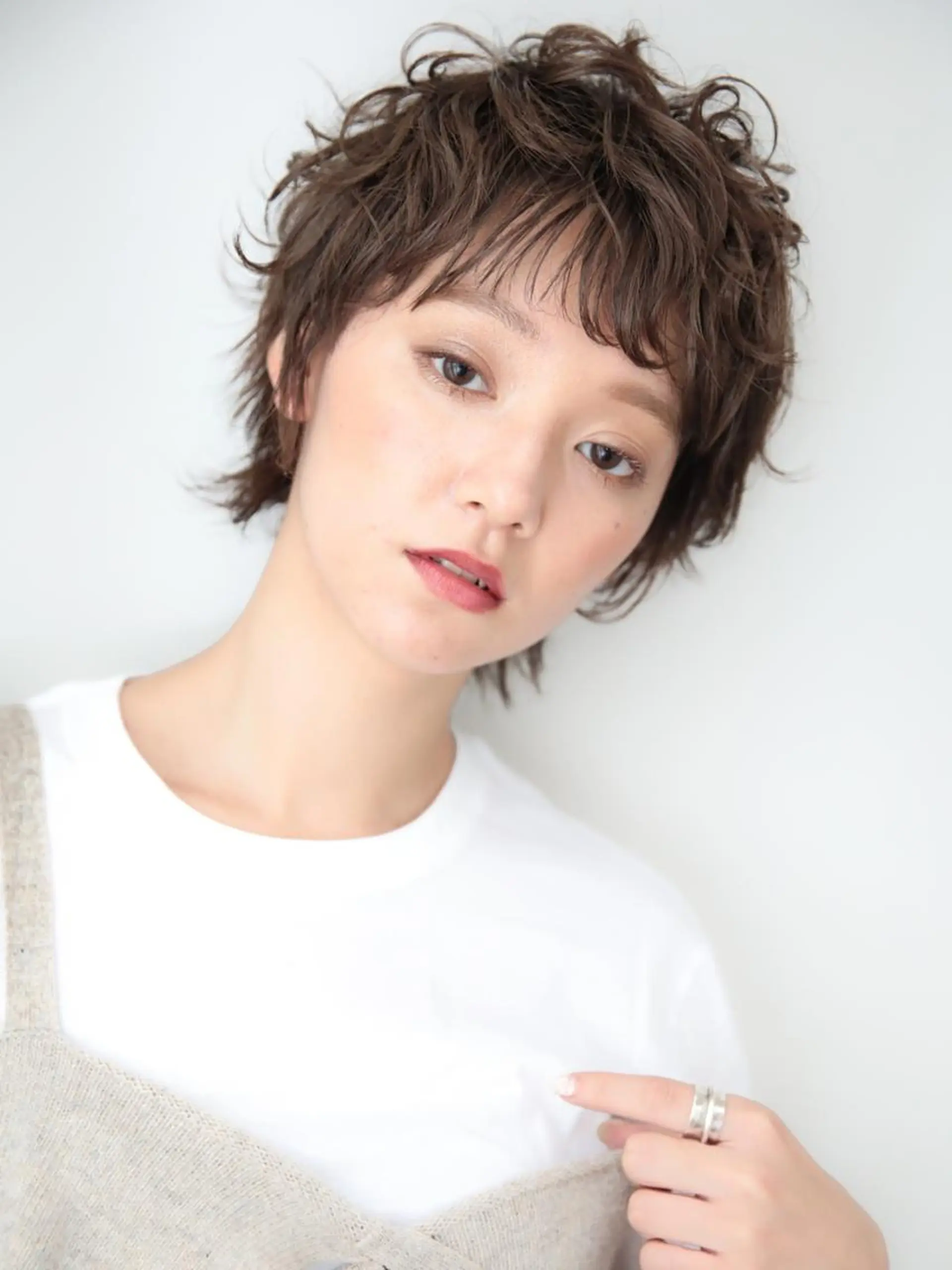 ショート カラー パーマ レイヤーカット✂️ 横浜No1♡下鳥翔子のヘアスタイル