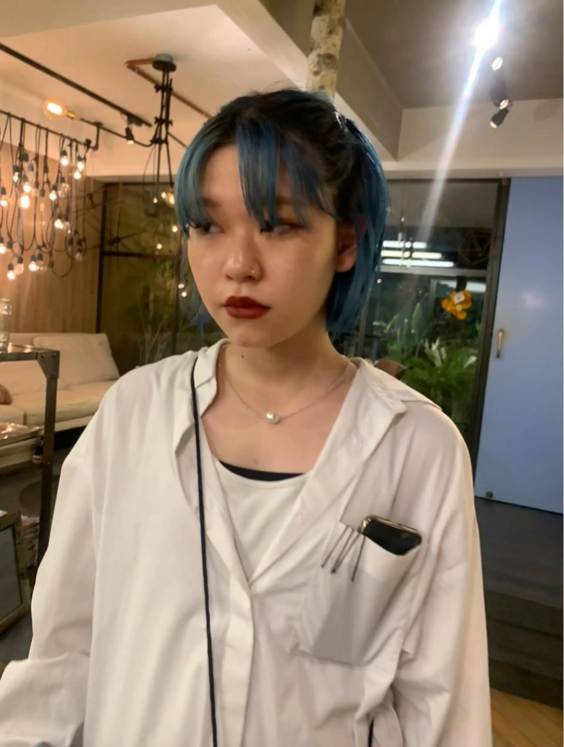 ミディアム カラー ヘアアレンジ ミディアムパーマ バレイヤージュ ブリーチ ケアブリーチ デザインカラー ヘアカラー トリートメント スパイラルパーマ 🌐hina⭐️のヘアスタイル