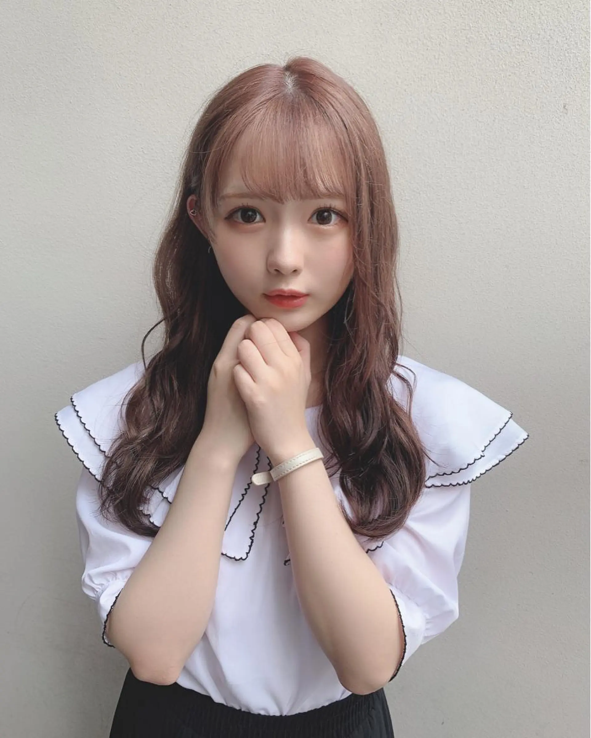 セミロング カラー ベージュカラー ラベンダーカラー ラベンダーベージュ ヘアカラー トリートメント 矢野 晃平のヘアスタイル