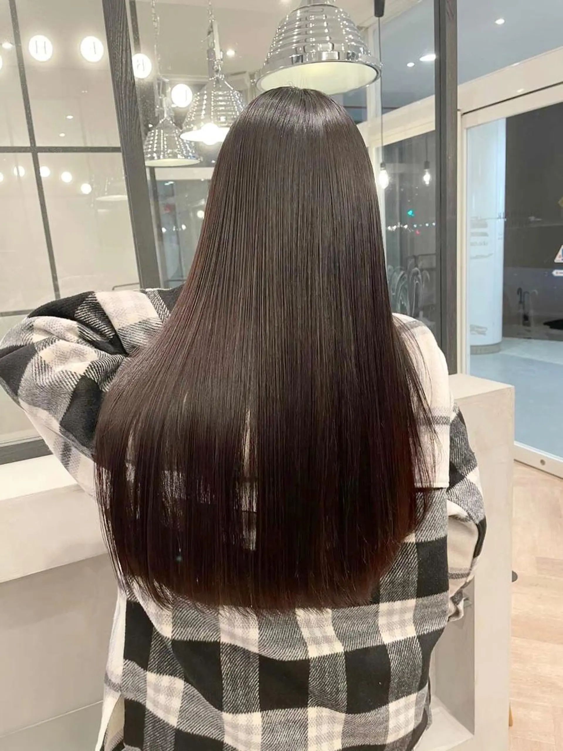 ロング 髪質改善 縮毛矯正 アンドウ ユウ/ レイヤーカット/韓国のヘアスタイル