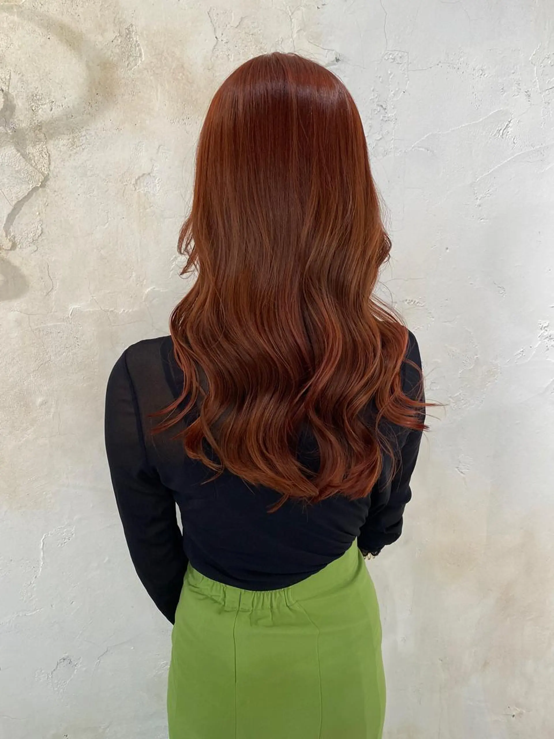 ロング カラー ボルドーカラー レッドカラー 【透明感カラー】 harunaのヘアスタイル