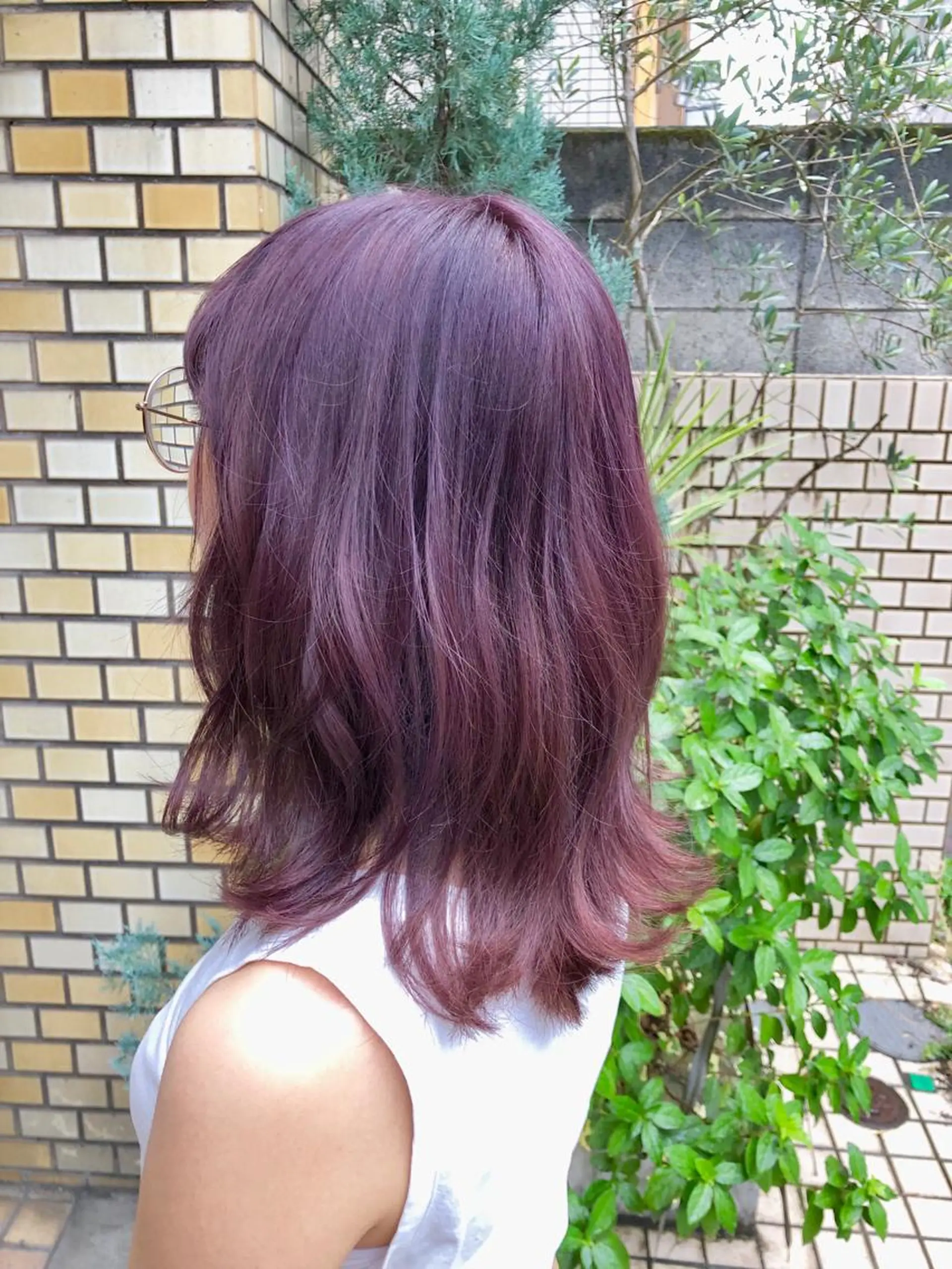 ミディアム カラー ブリーチ ケアブリーチ ダブルカラー イルミナカラー ラベンダーカラー 桐原 竜也のヘアスタイル