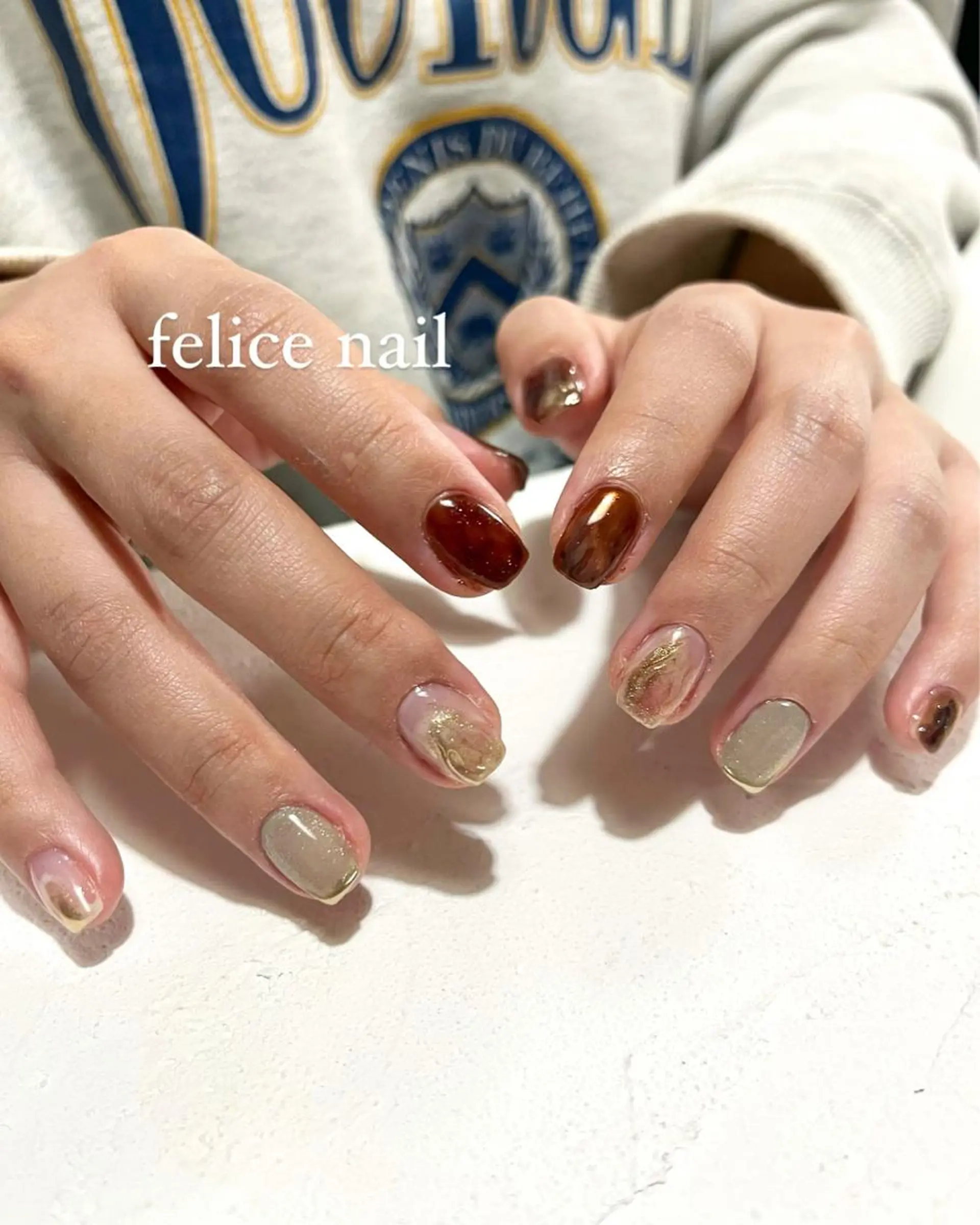 ネイル マグネットネイル felice nailのネイルデザイン