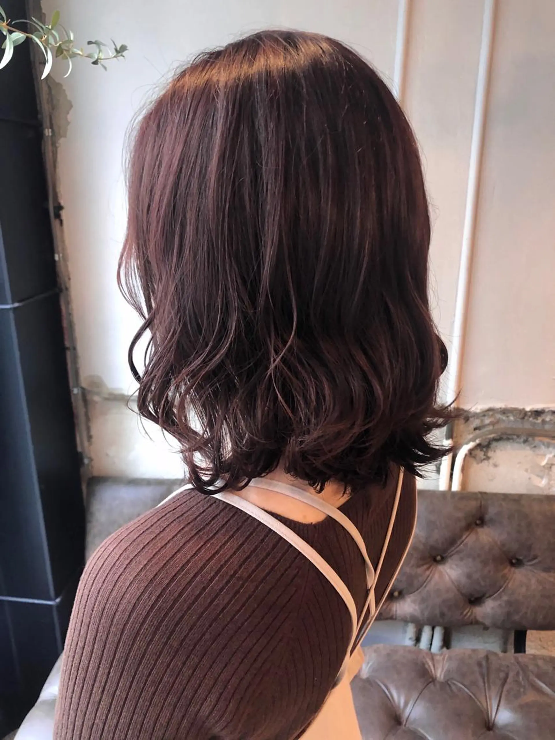 ミディアム ヘアカラー トリートメント ✨色持ちの良い艶 カラー✨蟹江真世のヘアスタイル