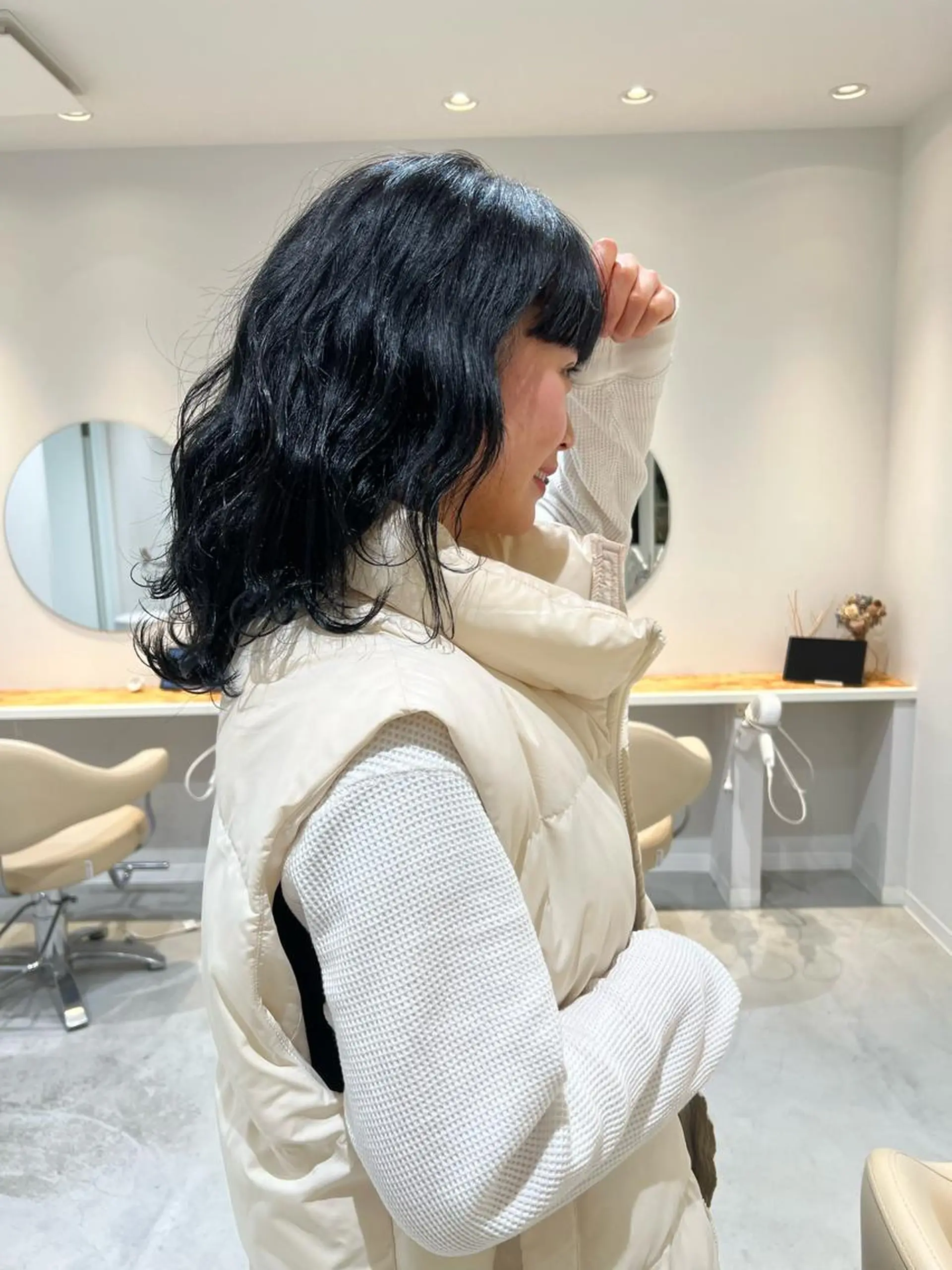 セミロング カラー 重松 丈博のヘアスタイル