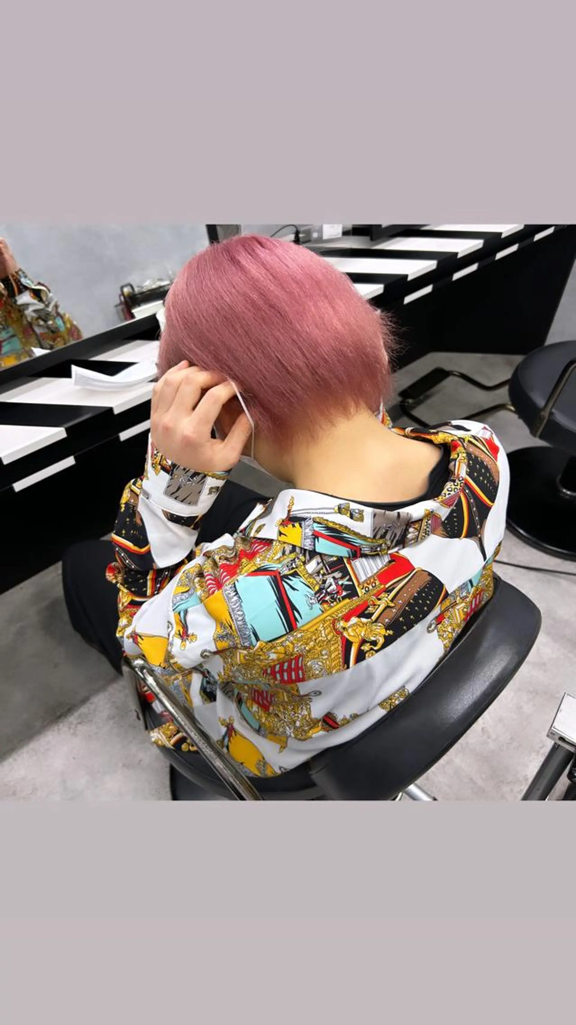 メンズ メンズブリーチ 縮毛矯正・髪質改善 特化 出納 直起のヘアスタイル