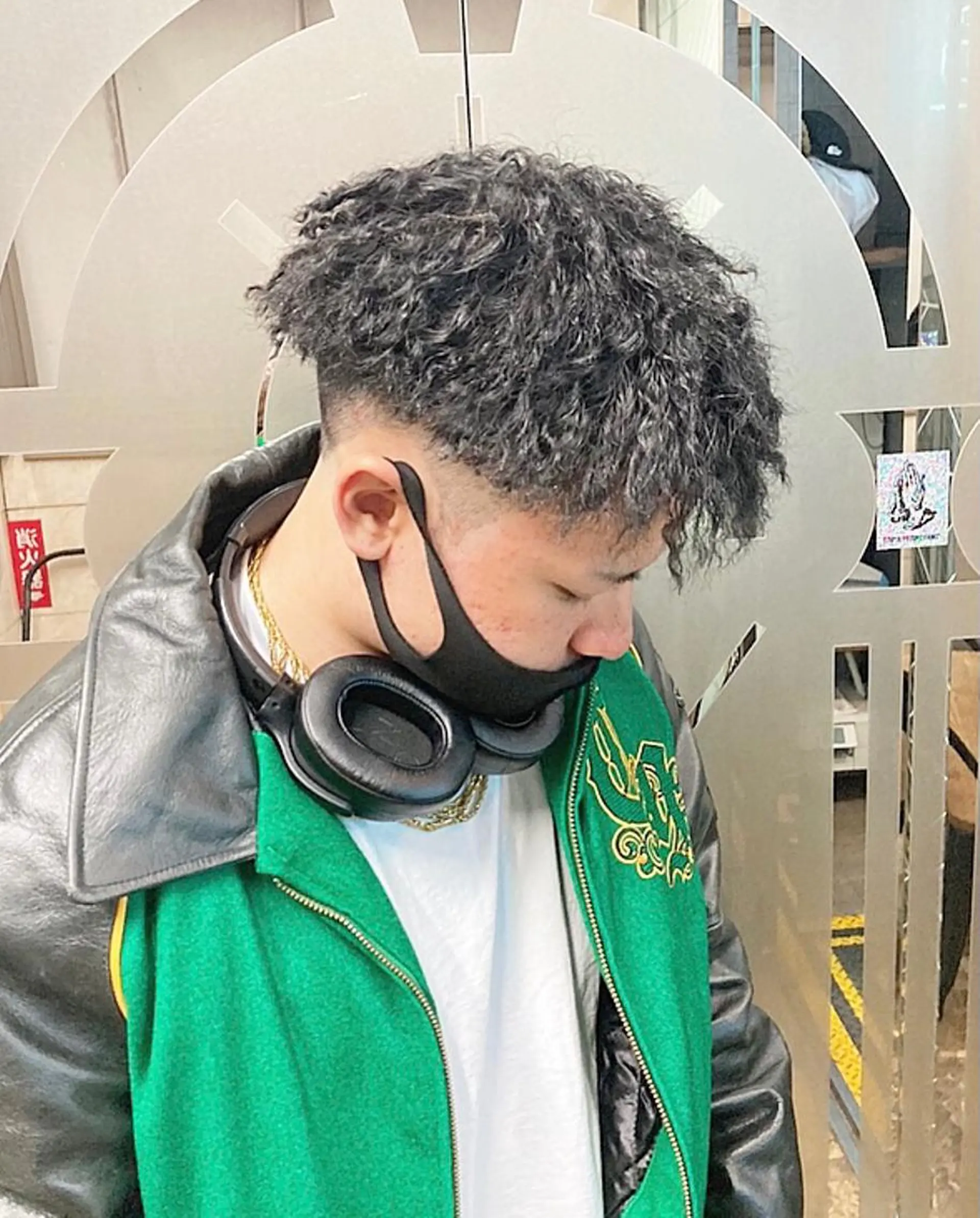 パーマ メンズ メンズパーマ 渋谷/フェード/ 國分 翔のヘアスタイル