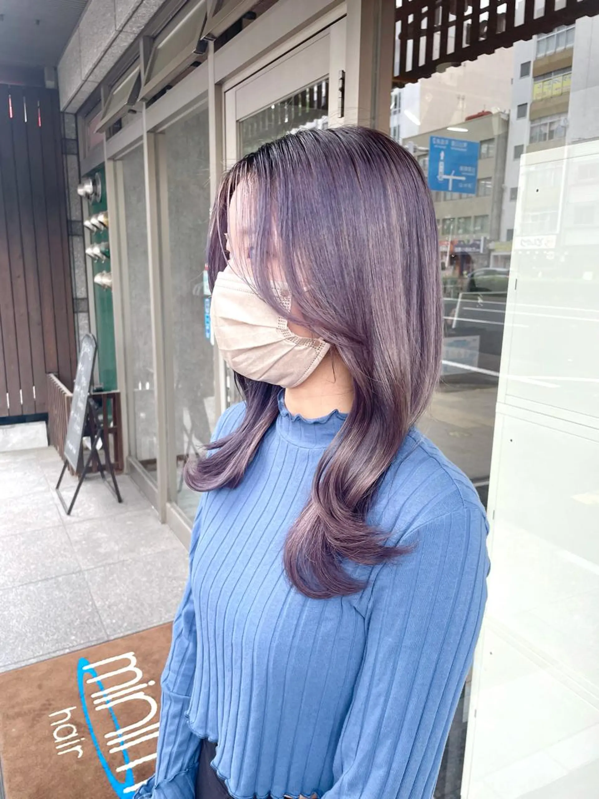 ロング カラー ラベンダーカラー ラベンダーグレー 🫧ヒシダアキ taboo.i🫧のヘアスタイル