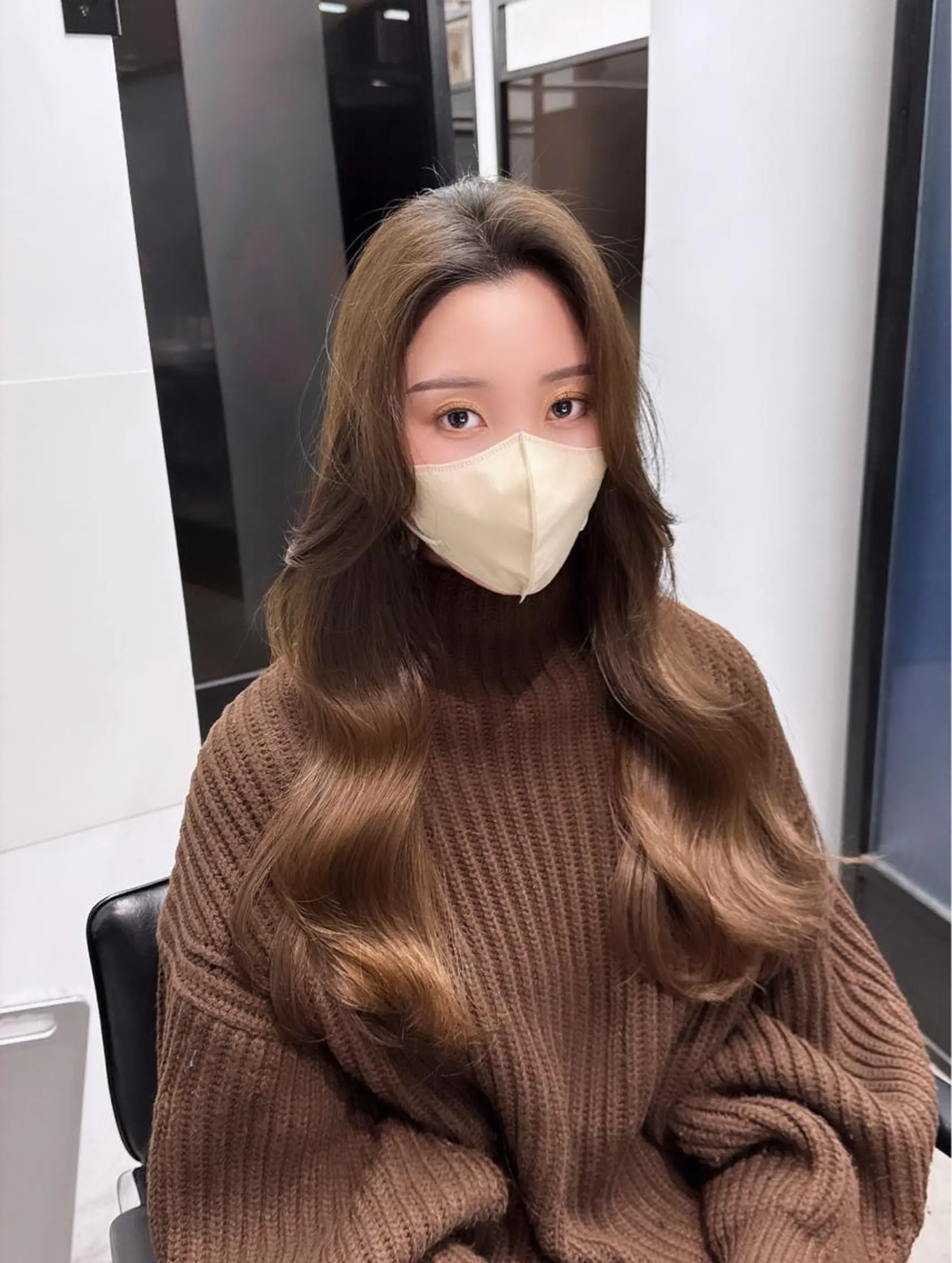 ミディアム カラー 韓国ヘア 店長NEGIのヘアスタイル