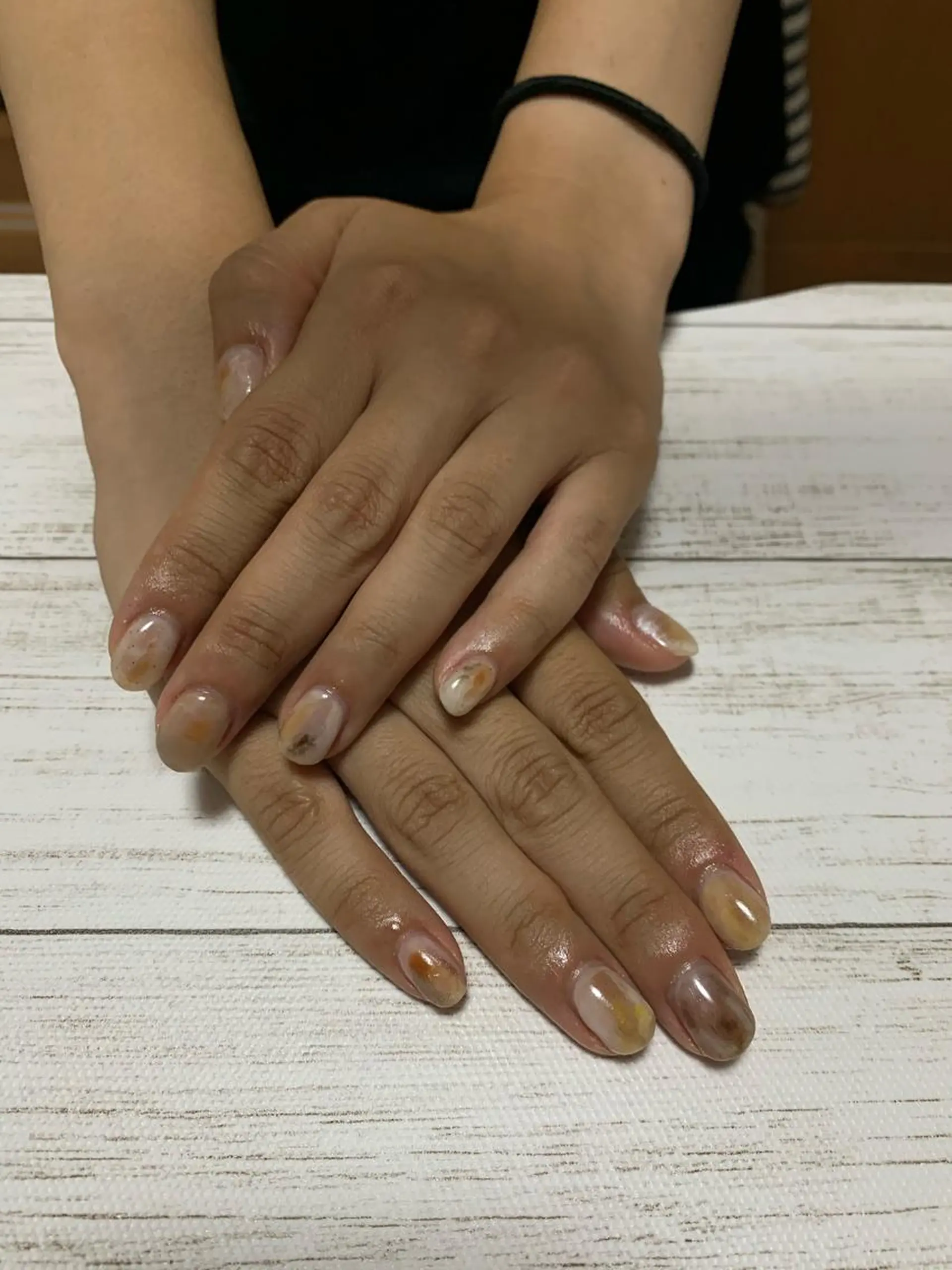 ネイル アートネイル ニュアンスネイル nakamoto yuukaのネイルデザイン