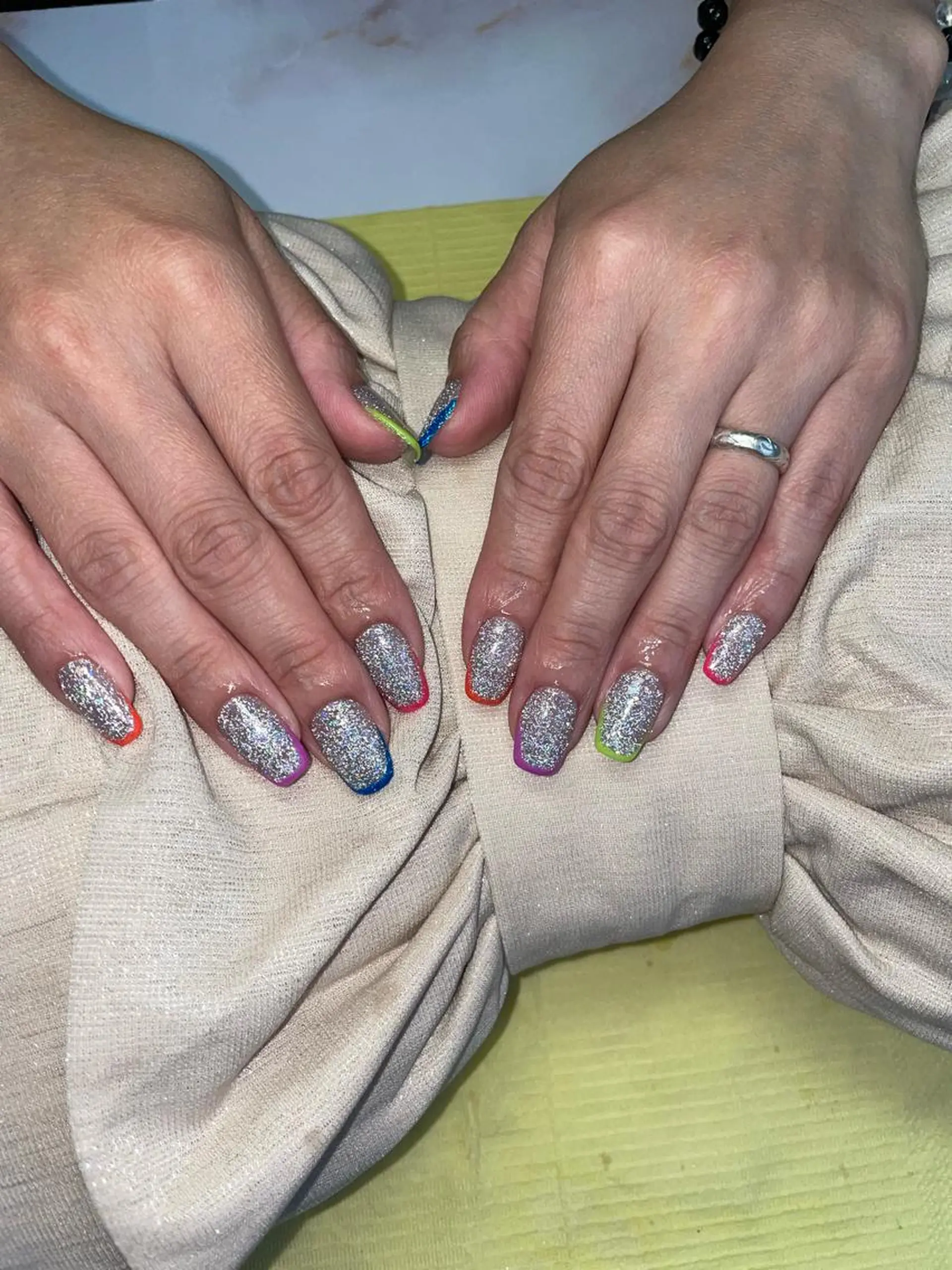 ネイル フラッシュネイル フレンチネイル ハンドネイル nail ayacaのネイルデザイン