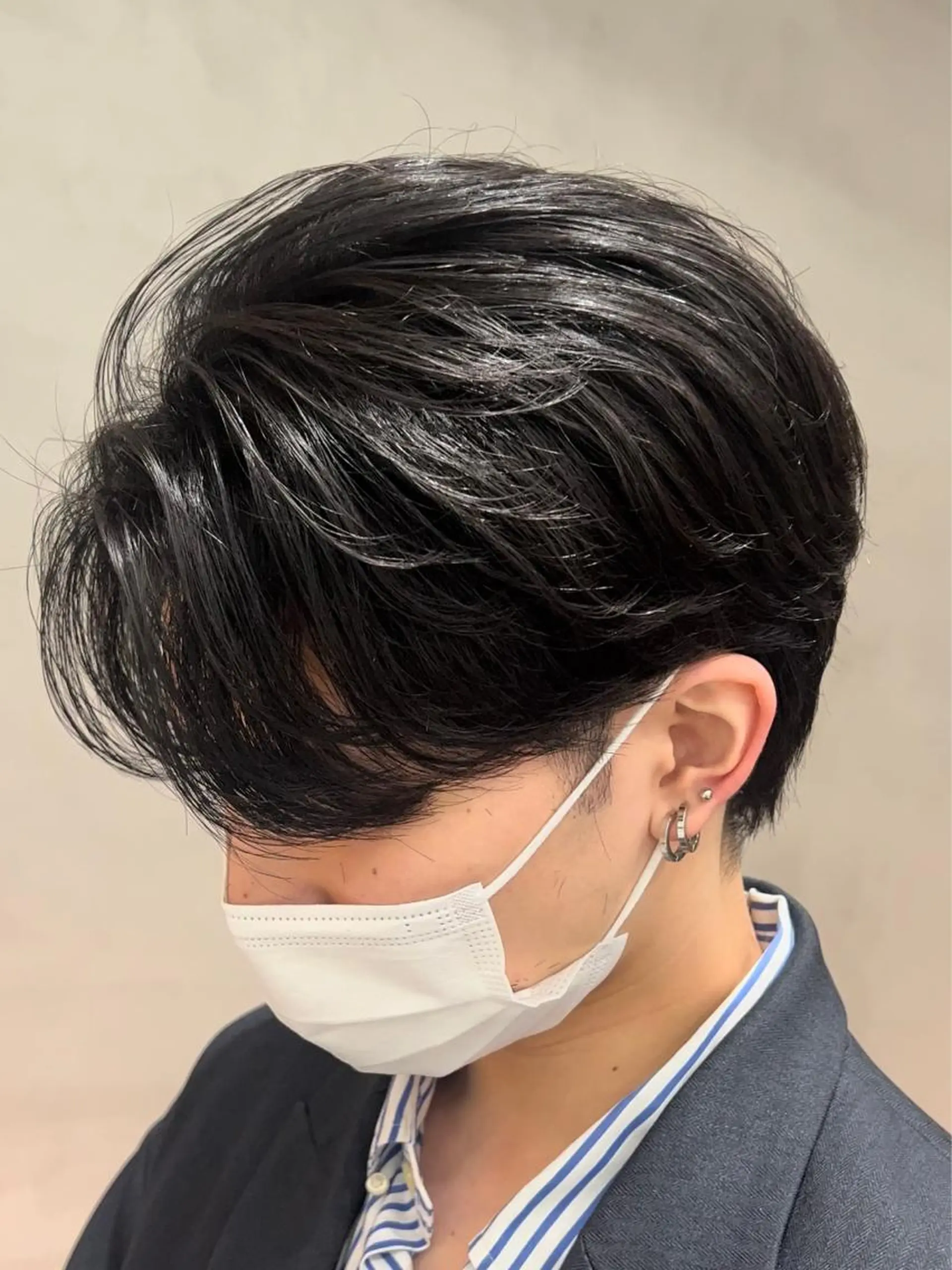 ショート パーマ メンズ カット パーマ fifth 石川 凪のヘアスタイル