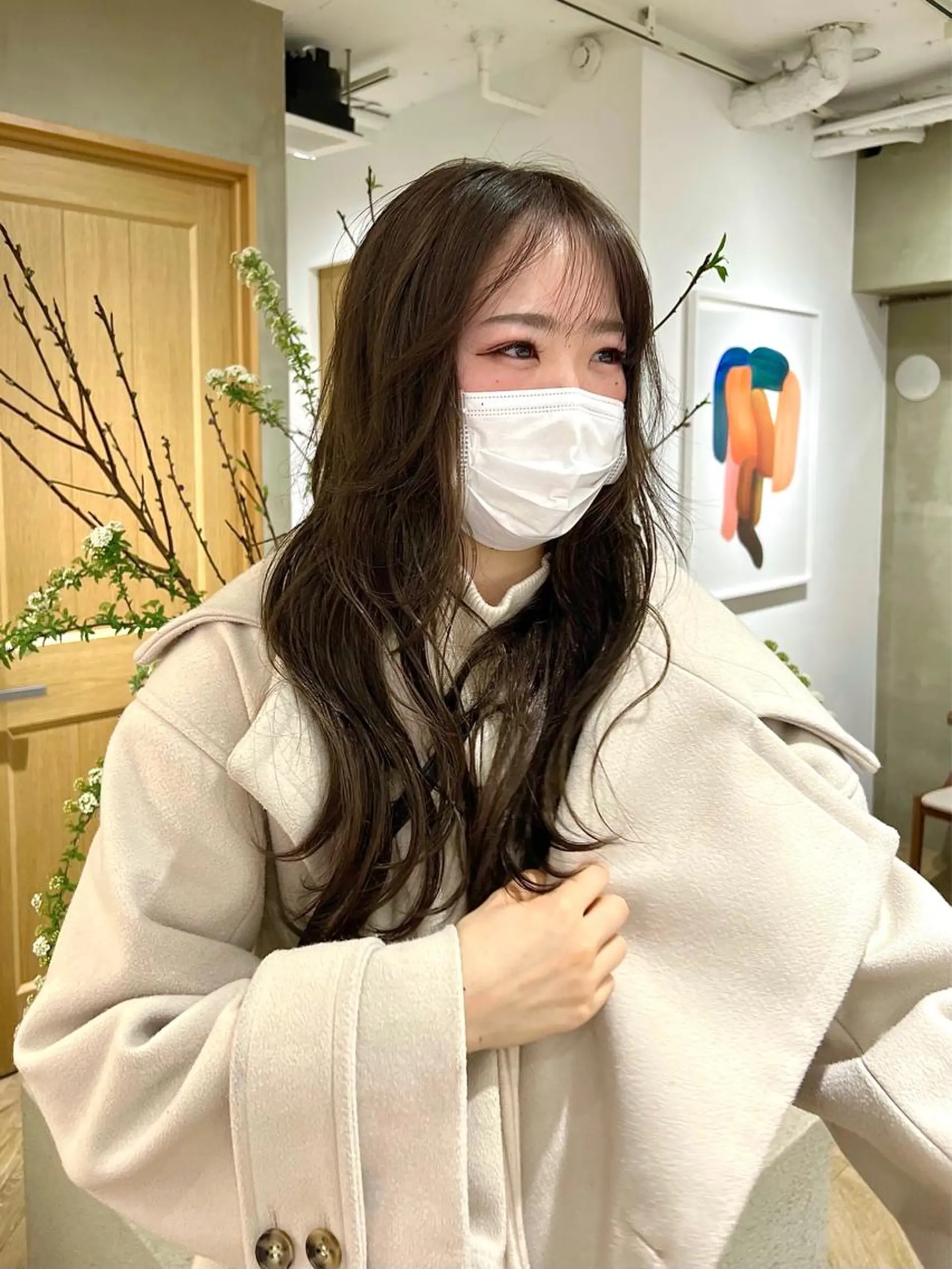 ロング 似合わせレイヤー ＆透明感カラーのヘアスタイル