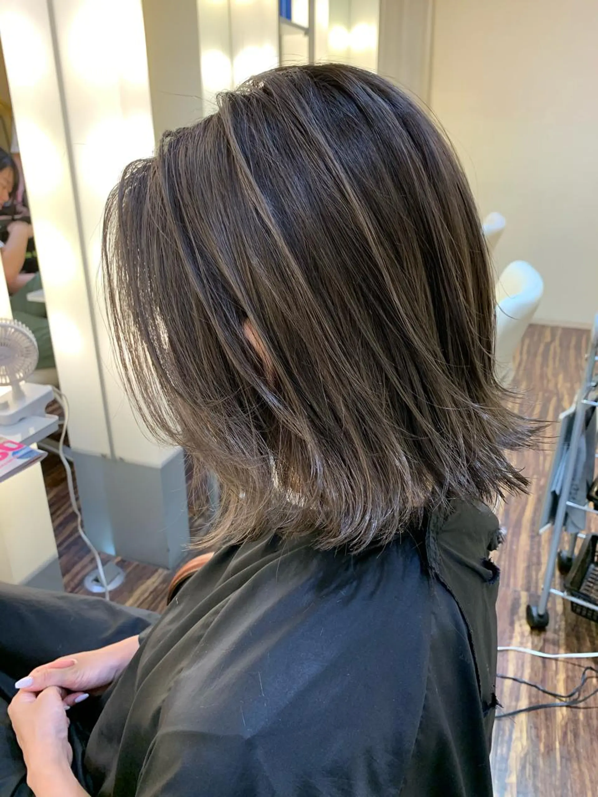 ショート カラー バレイヤージュ レイヤーカット 髪質改善サロン 心斎橋ARCHEのヘアスタイル