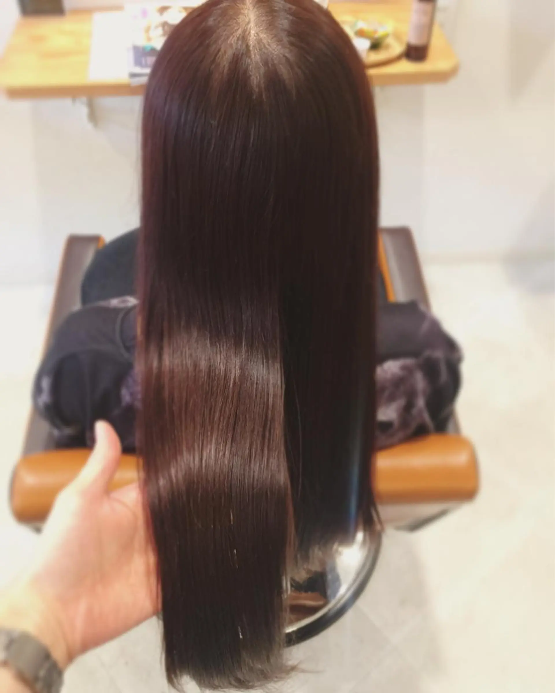 ロング カラー 髪質改善 トリートメント ツヤ髪専門美容師 桑原 和誠のヘアスタイル