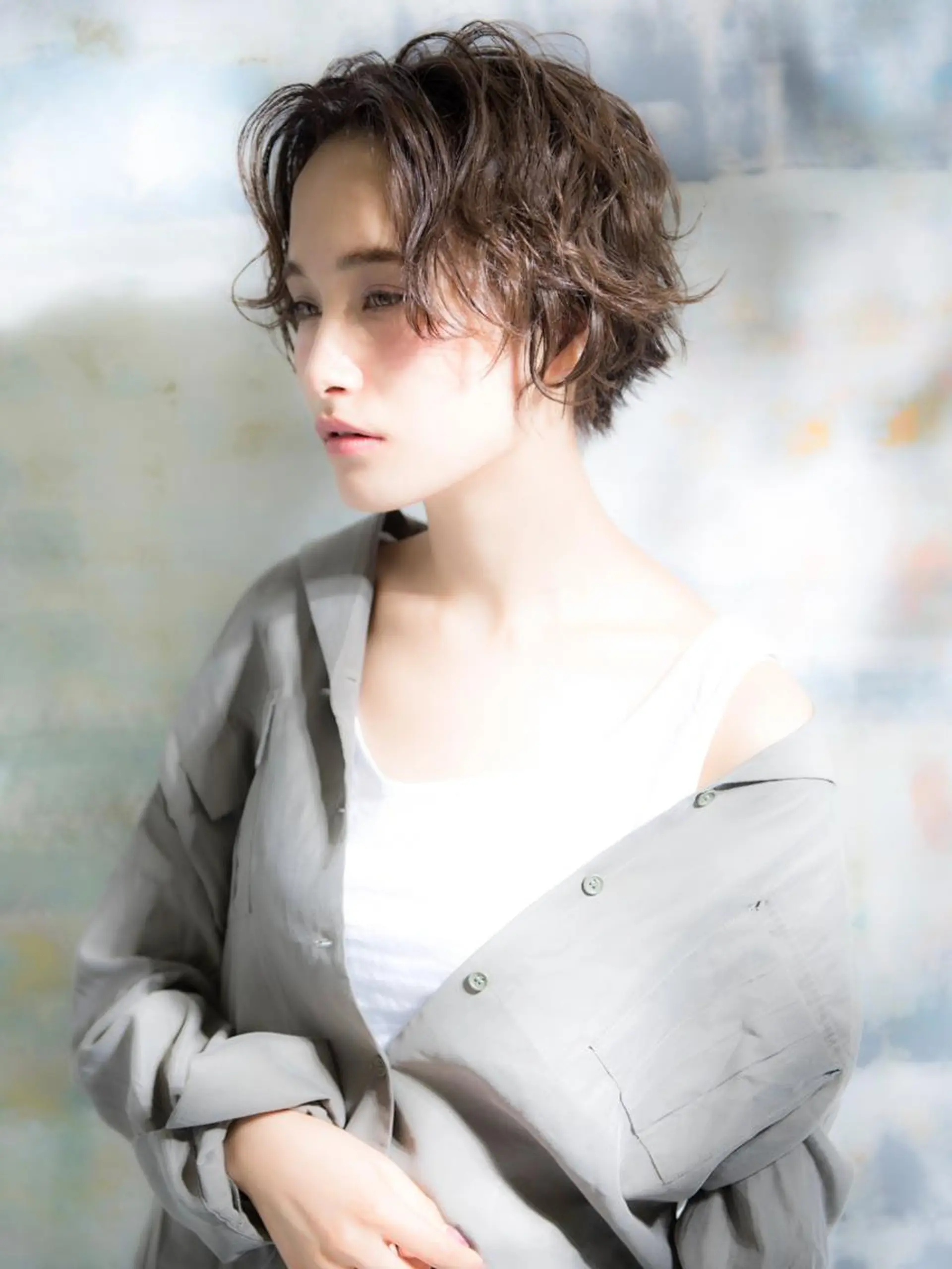 ショート カラー レイヤーカット✂️ 横浜No1♡下鳥翔子のヘアスタイル