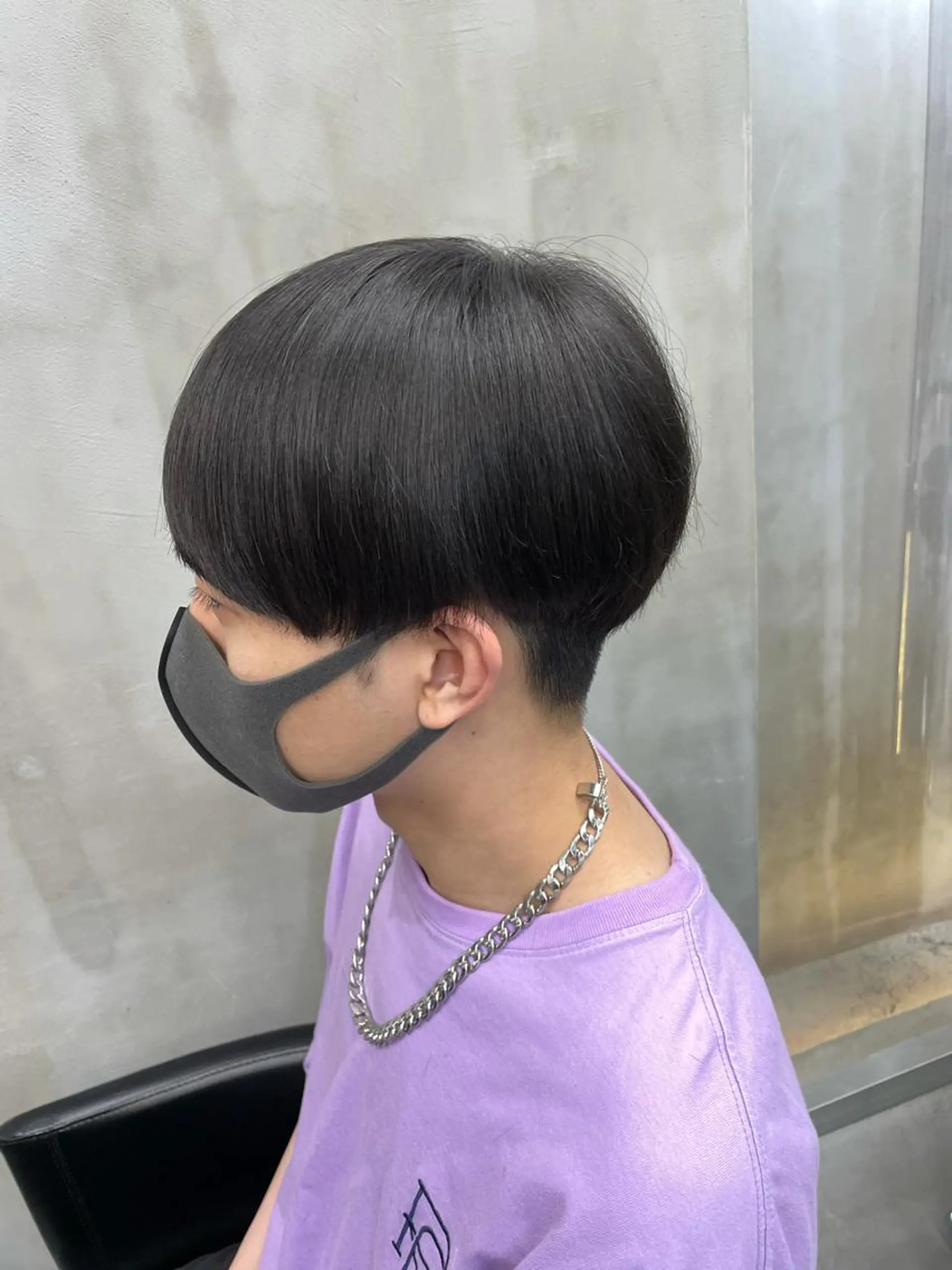 ショート メンズサロン代表 曲がる縮毛矯正のヘアスタイル