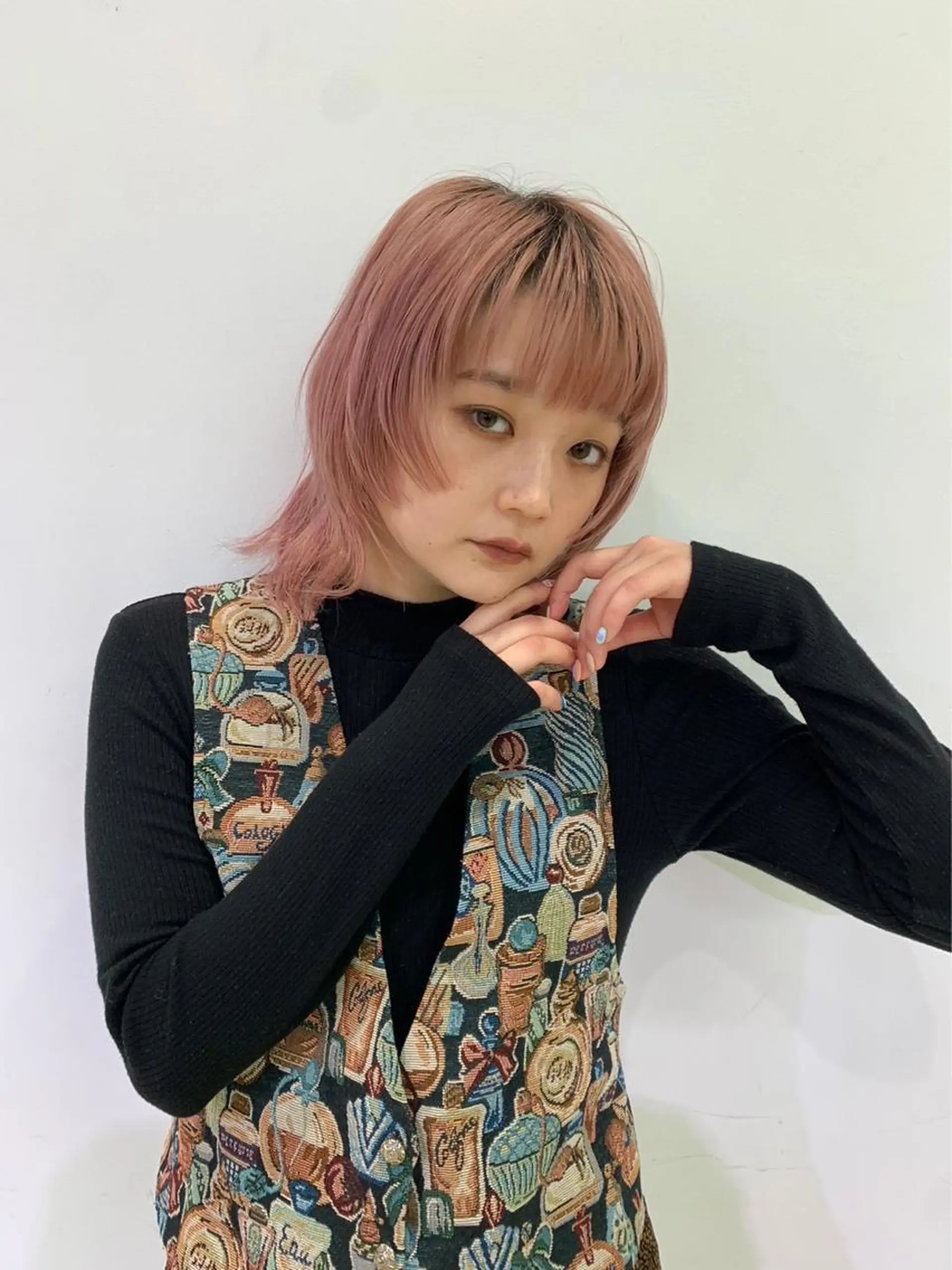 ミディアム カラー 艶カラー🥣ショート /レイヤー/小由葵のヘアスタイル