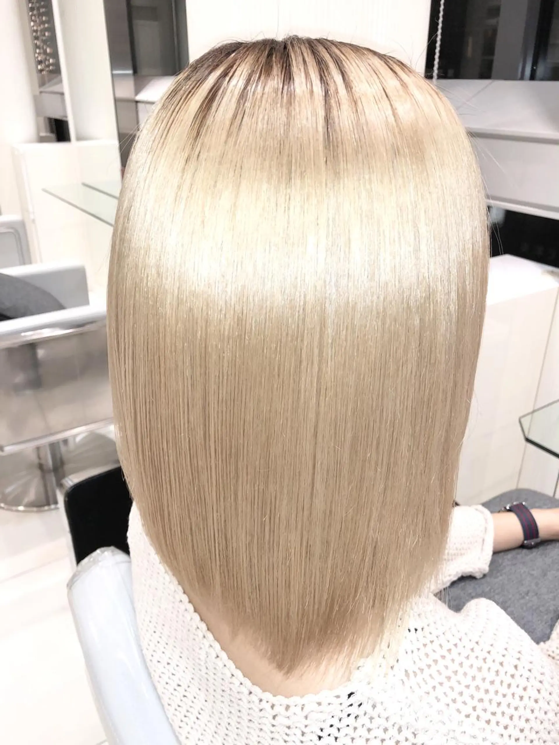 ミディアム 髪質改善 カット トリートメント 縮毛矯正/髪質改善 /ブリーチ/東陽町✨のヘアスタイル