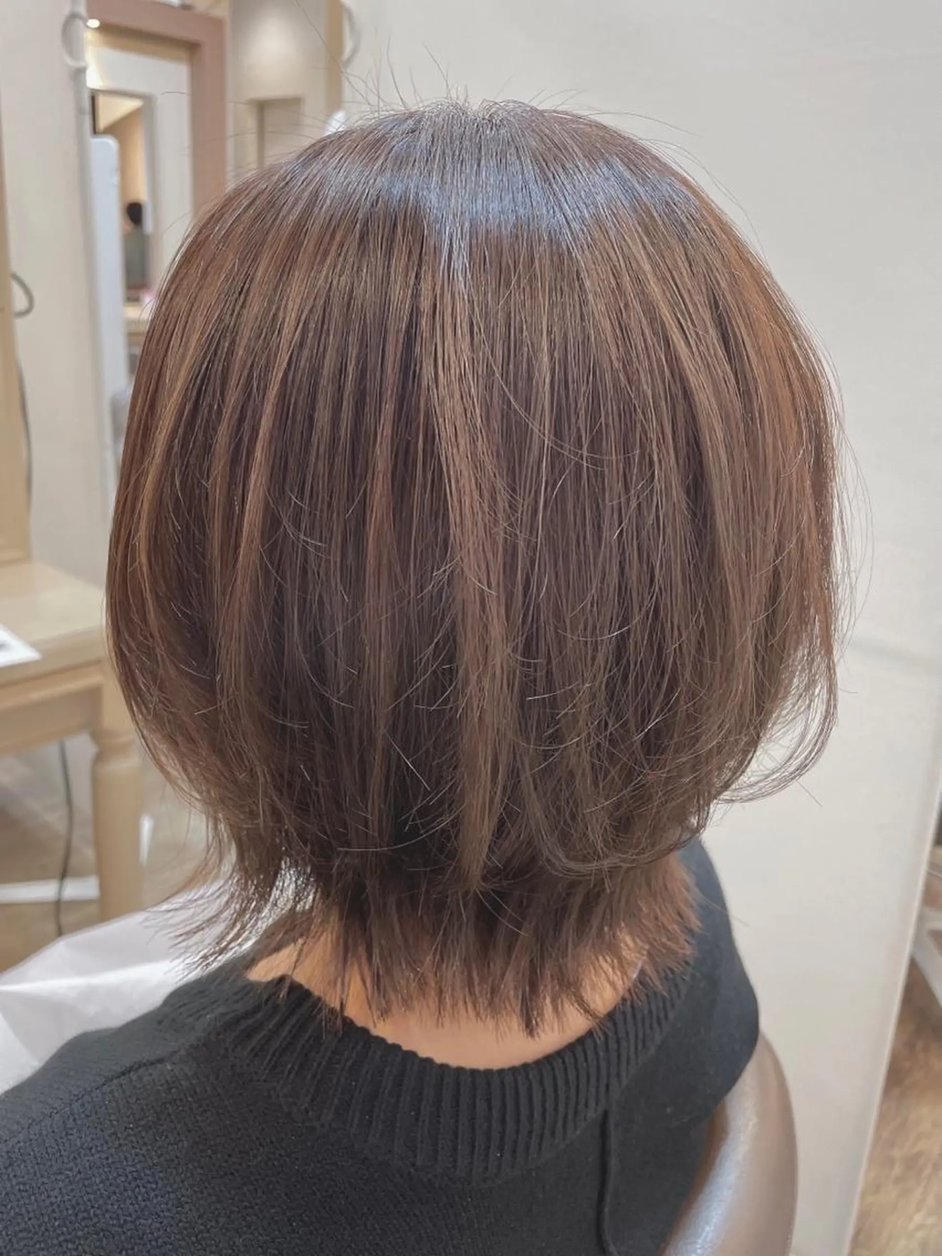 ショート カラー ベージュカラー ショートヘア ウルフカット カット ヘアカラー トリートメント メンズパーマ🌀/ 中村郁未のヘアスタイル