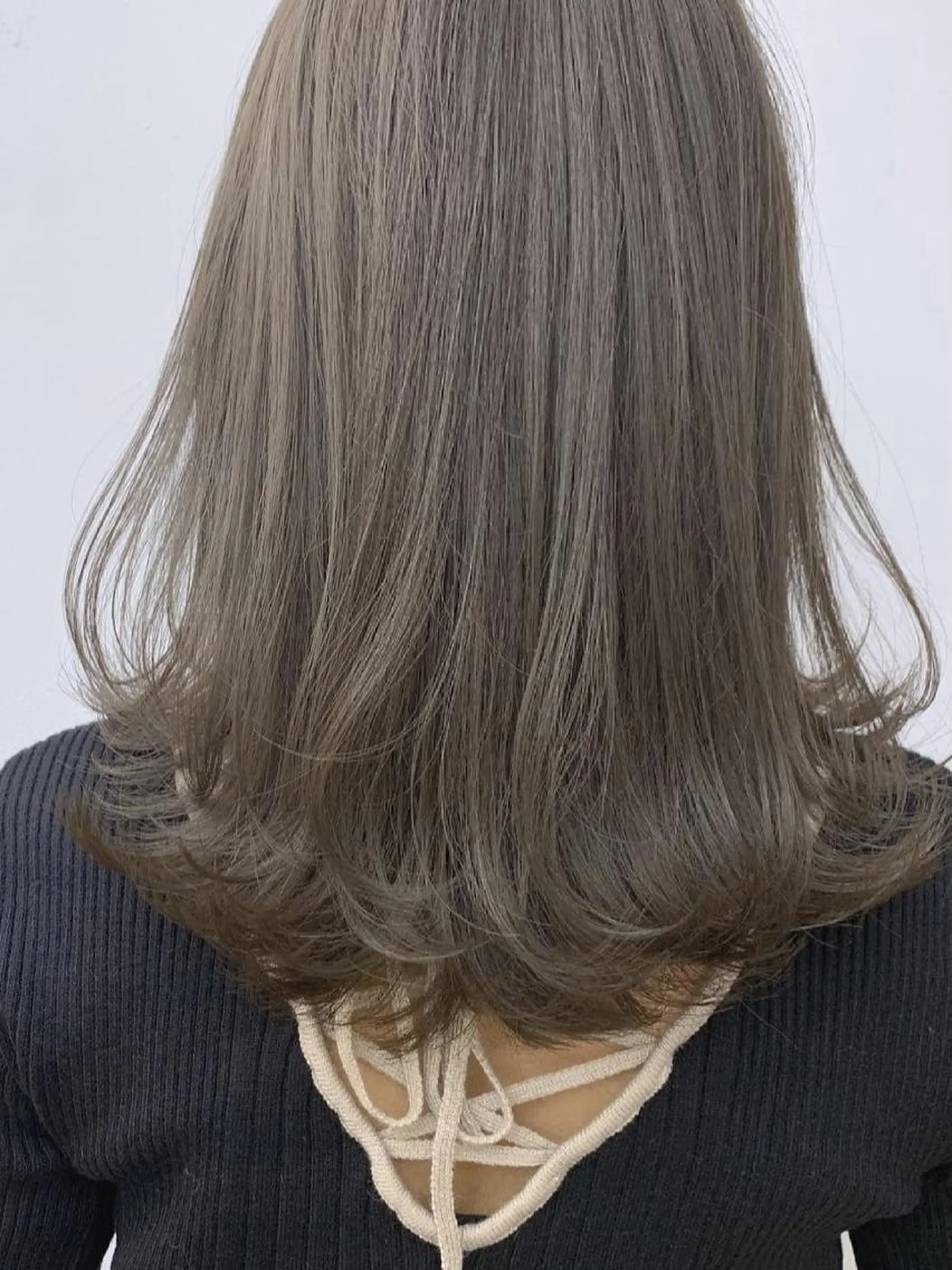 ロング ボブ ハイライト 髪質改善 韓国風ヘア レイヤーカット カット ヘアカラー トリートメント 初めでも安心🌟 newi町田✂のヘアスタイル