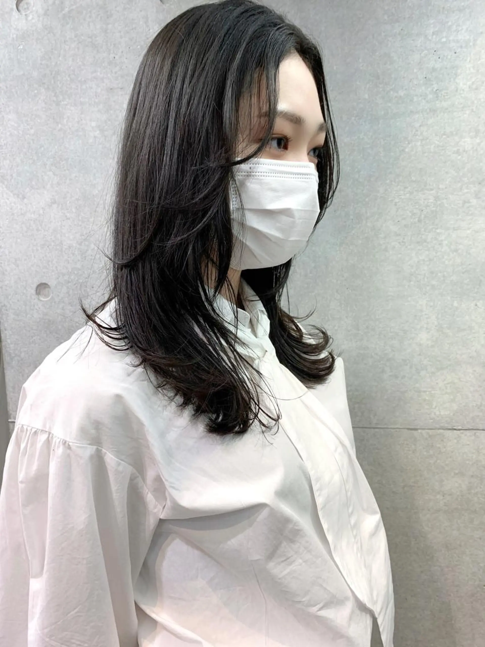 ミディアム カット ヘアカラー オシャレ髪✔️ 店長オオキアキヒロのヘアスタイル