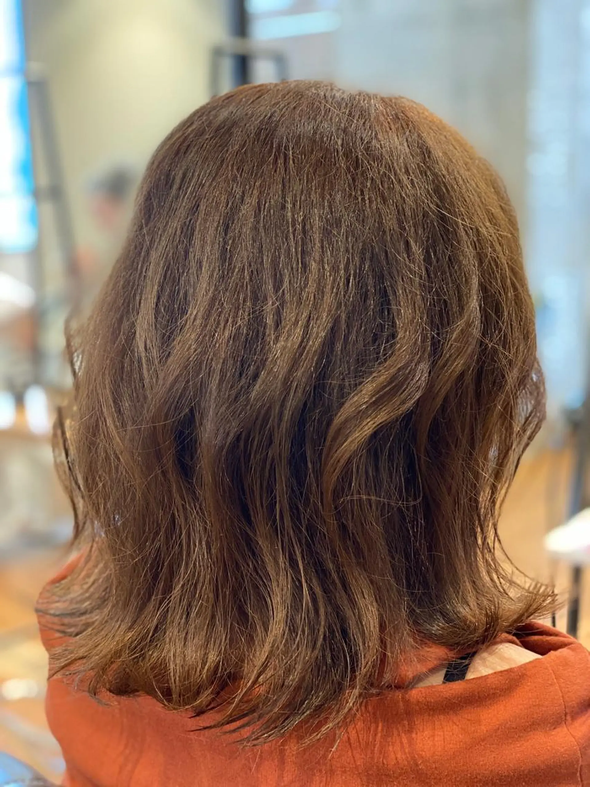 ミディアム カット ヘアカラー トリートメント ヘッドスパ 山﨑 優真のヘアスタイル