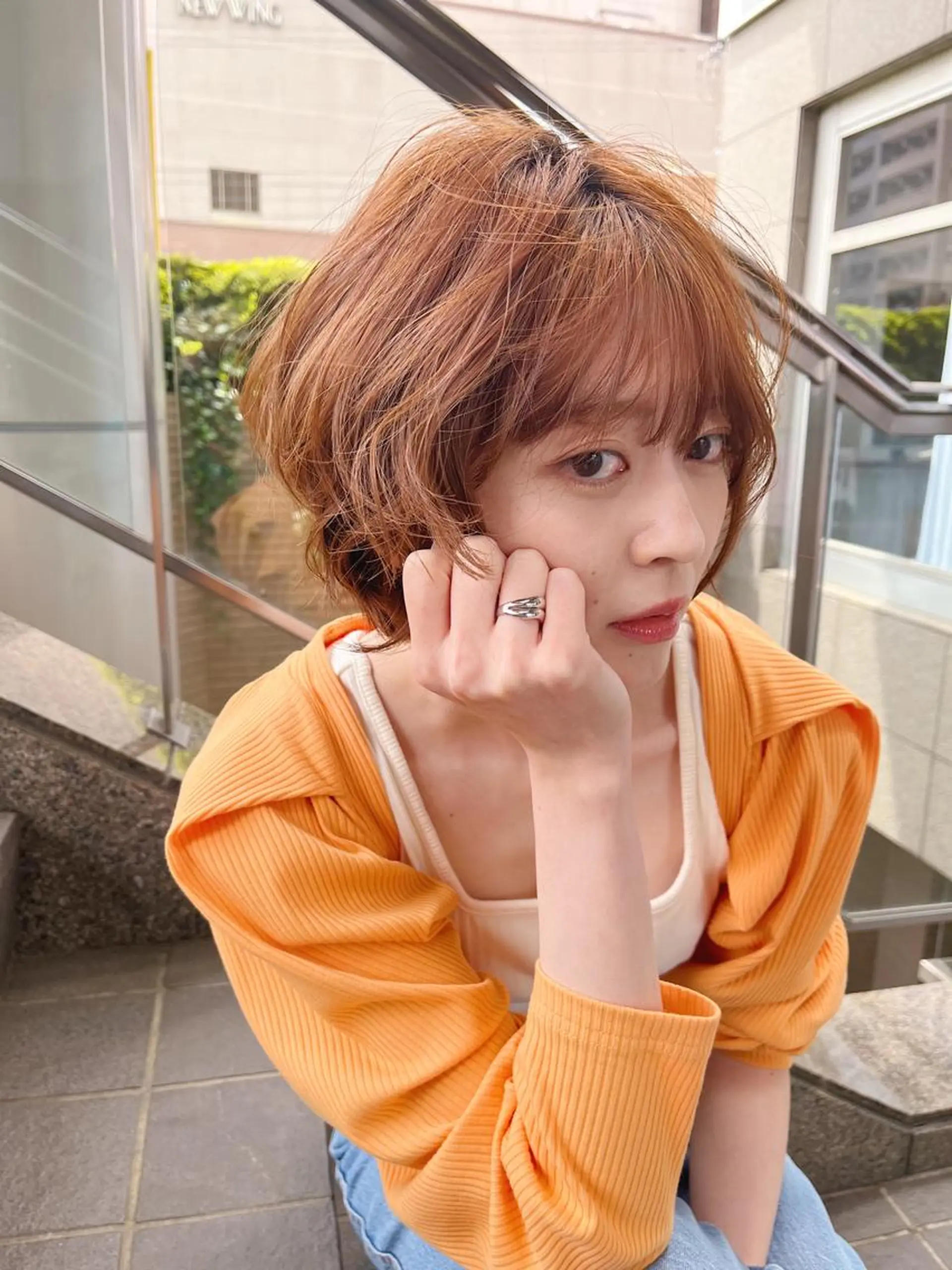 ショート カラー パーマ flocci🌙 フロクシのヘアスタイル