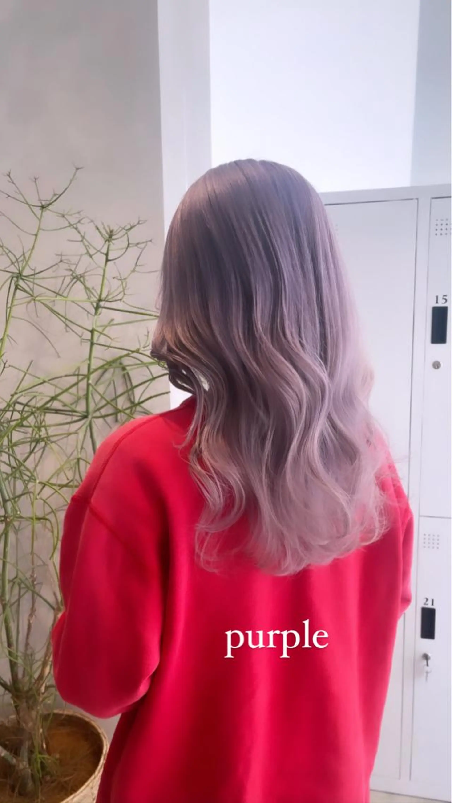 ロング カラー ラベンダーカラー カット ヘアカラー トリートメント 🦋レイヤーカット ミドリカワ🦋のヘアスタイル
