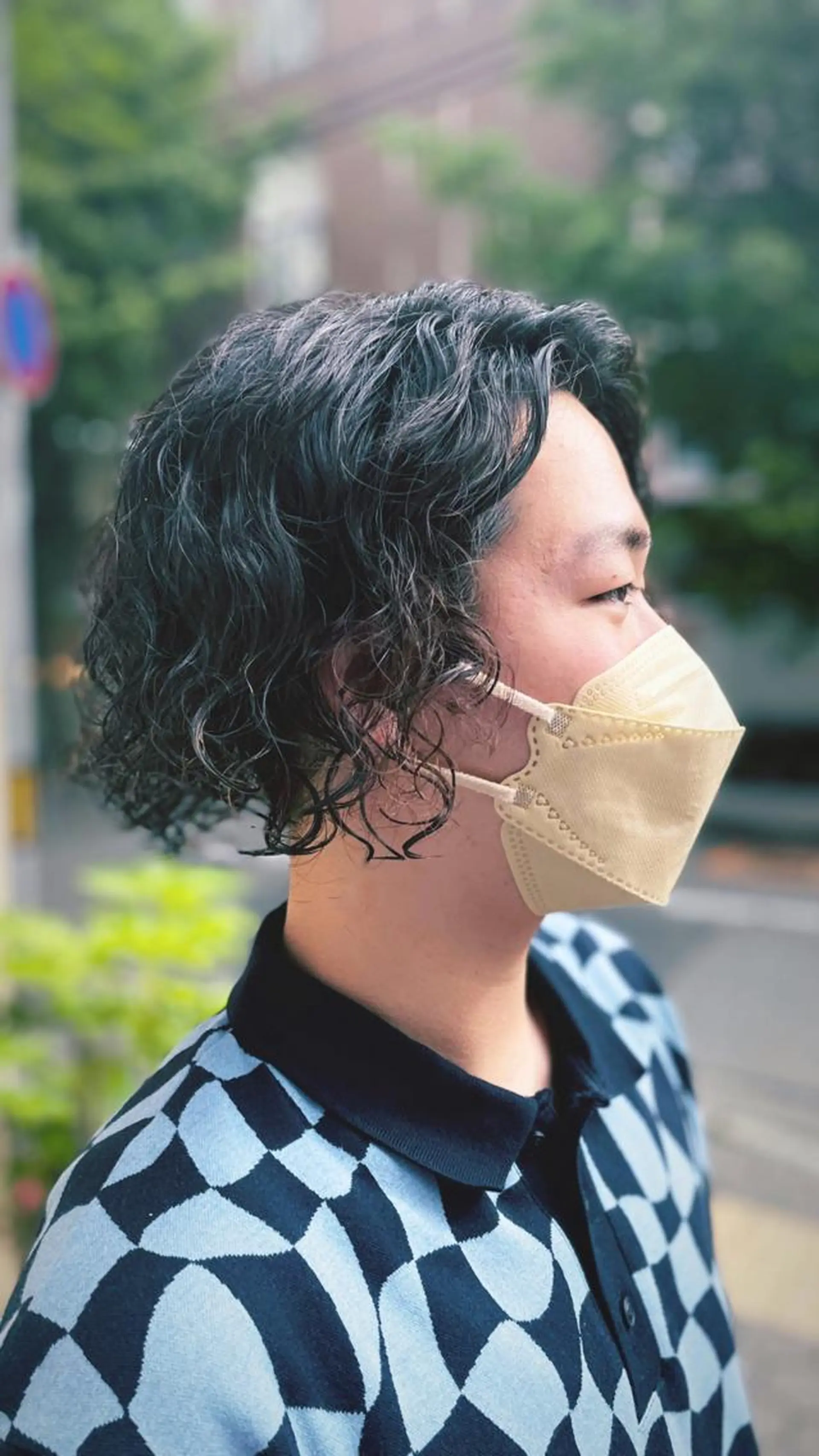 セミロング パーマ メンズ 𝙢𝙚𝙣'𝙨 𝙝𝙖𝙞𝙧高津のヘアスタイル