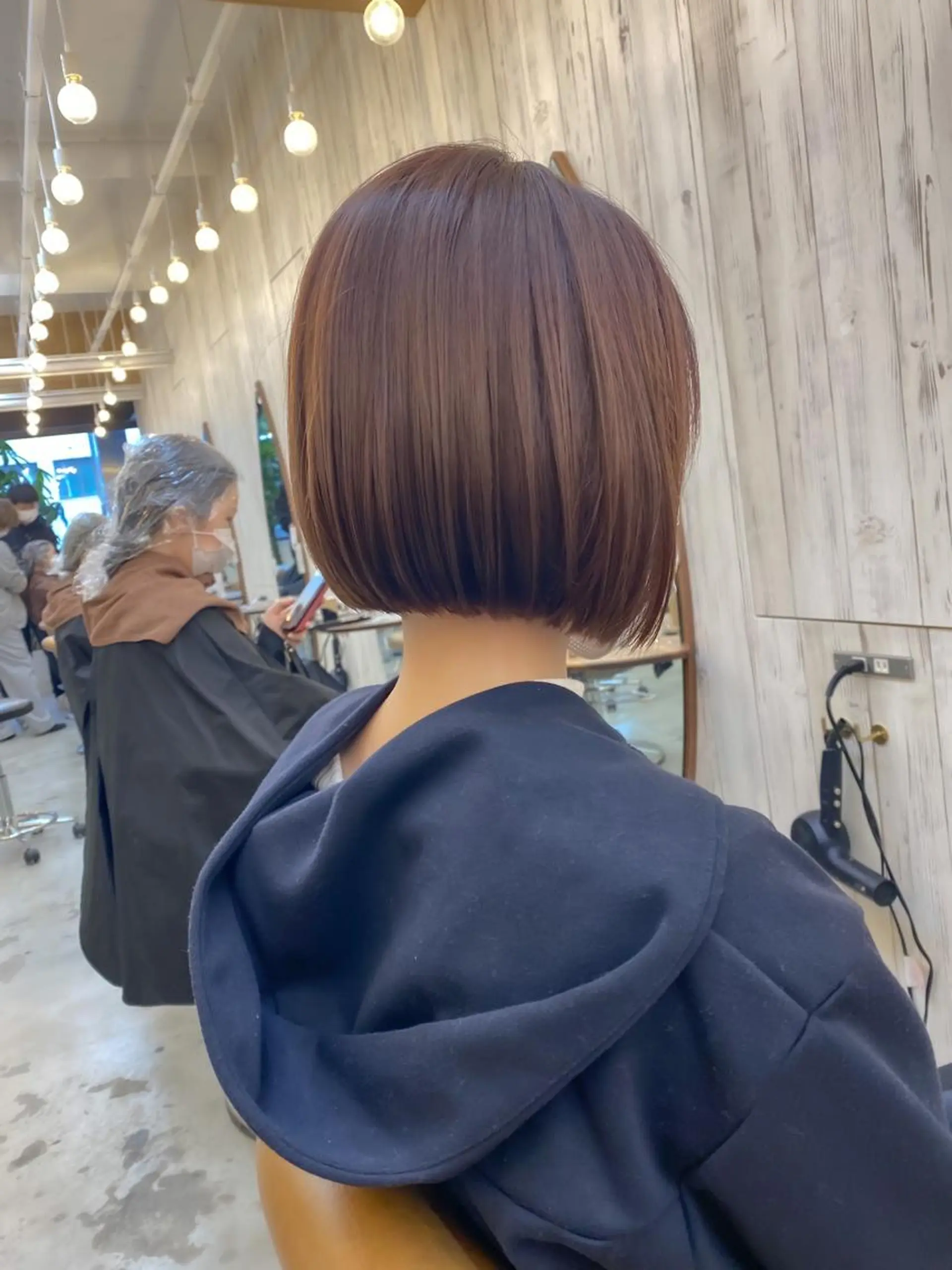 ショート カット ヘアカラー トリートメント ボブ/縮毛矯正 髪質改善/もえるのヘアスタイル