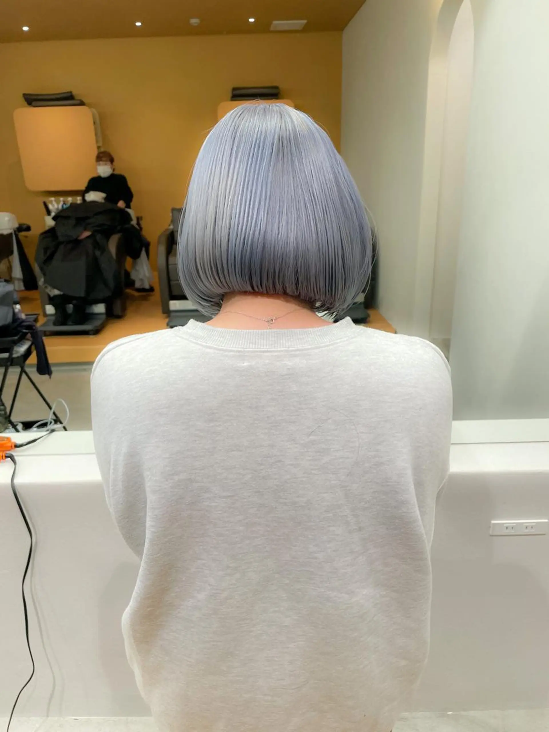 ショート カラー ヘアアレンジ ミニボブ/ブリーチ 🌈MISATOのヘアスタイル